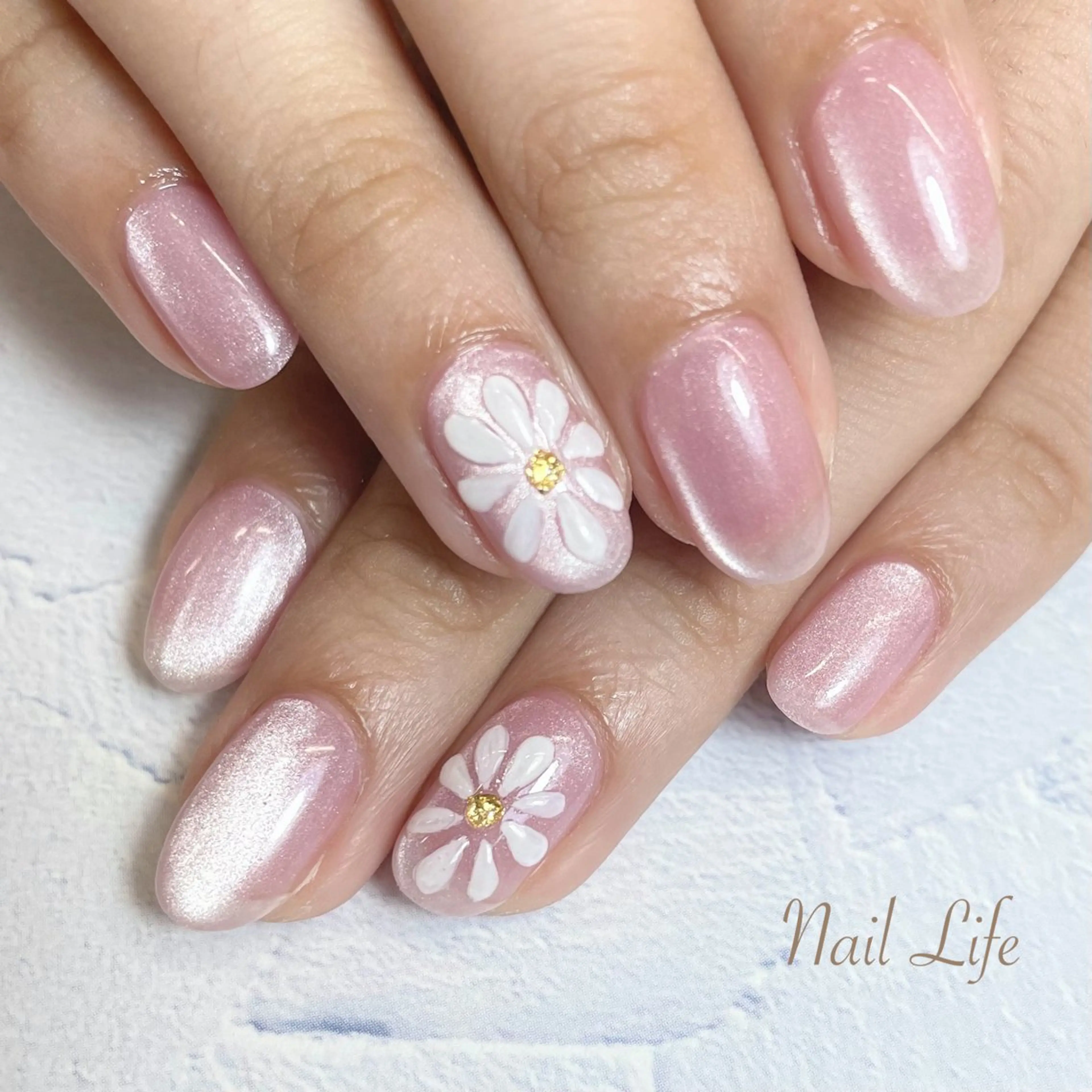 ネイル フラワーネイル ぷっくりネイル 大嶋 めぐみのネイルデザイン