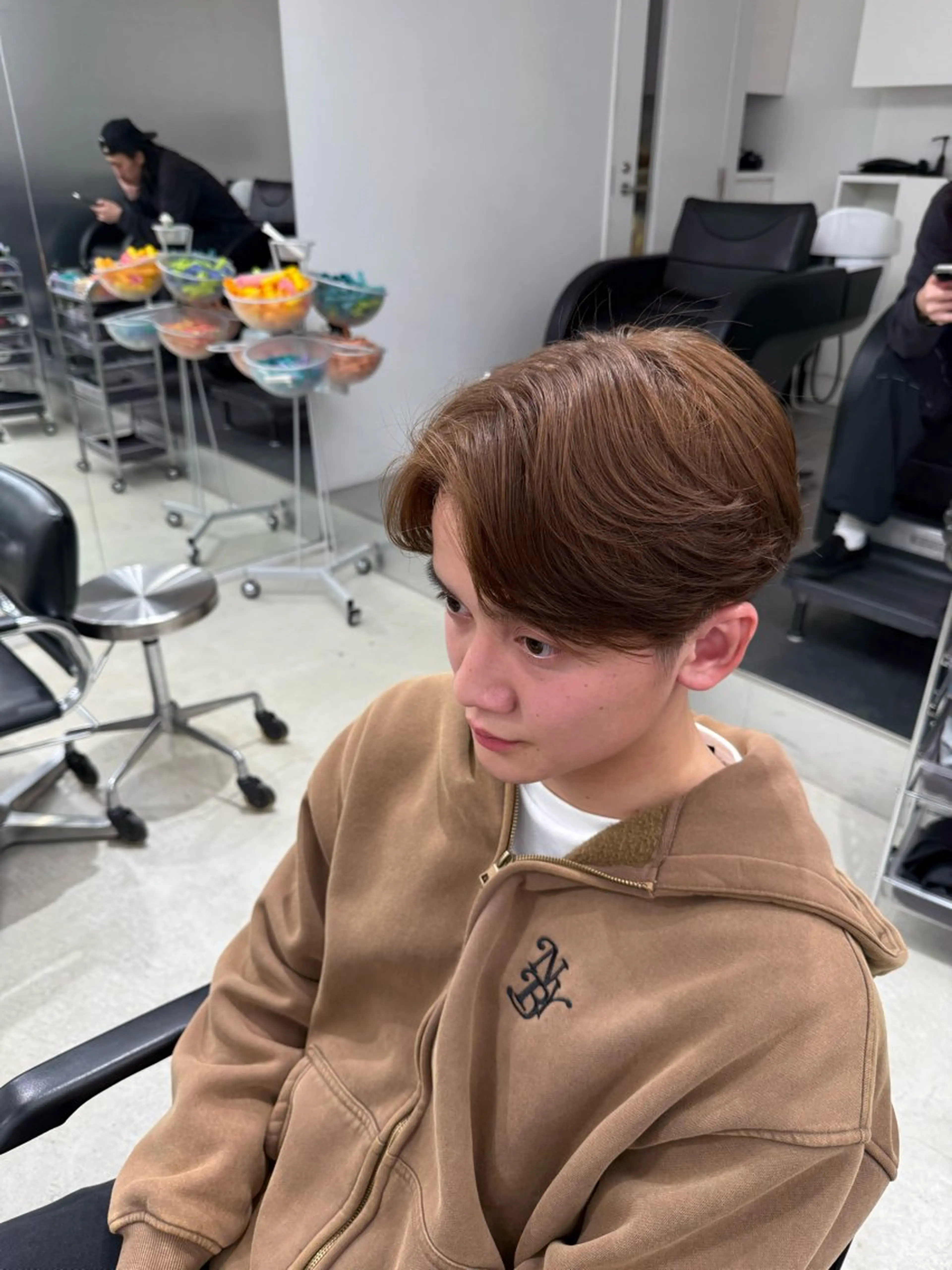 カラー パーマ メンズ ヘアカラー パーマ 深谷 侑亮のヘアスタイル