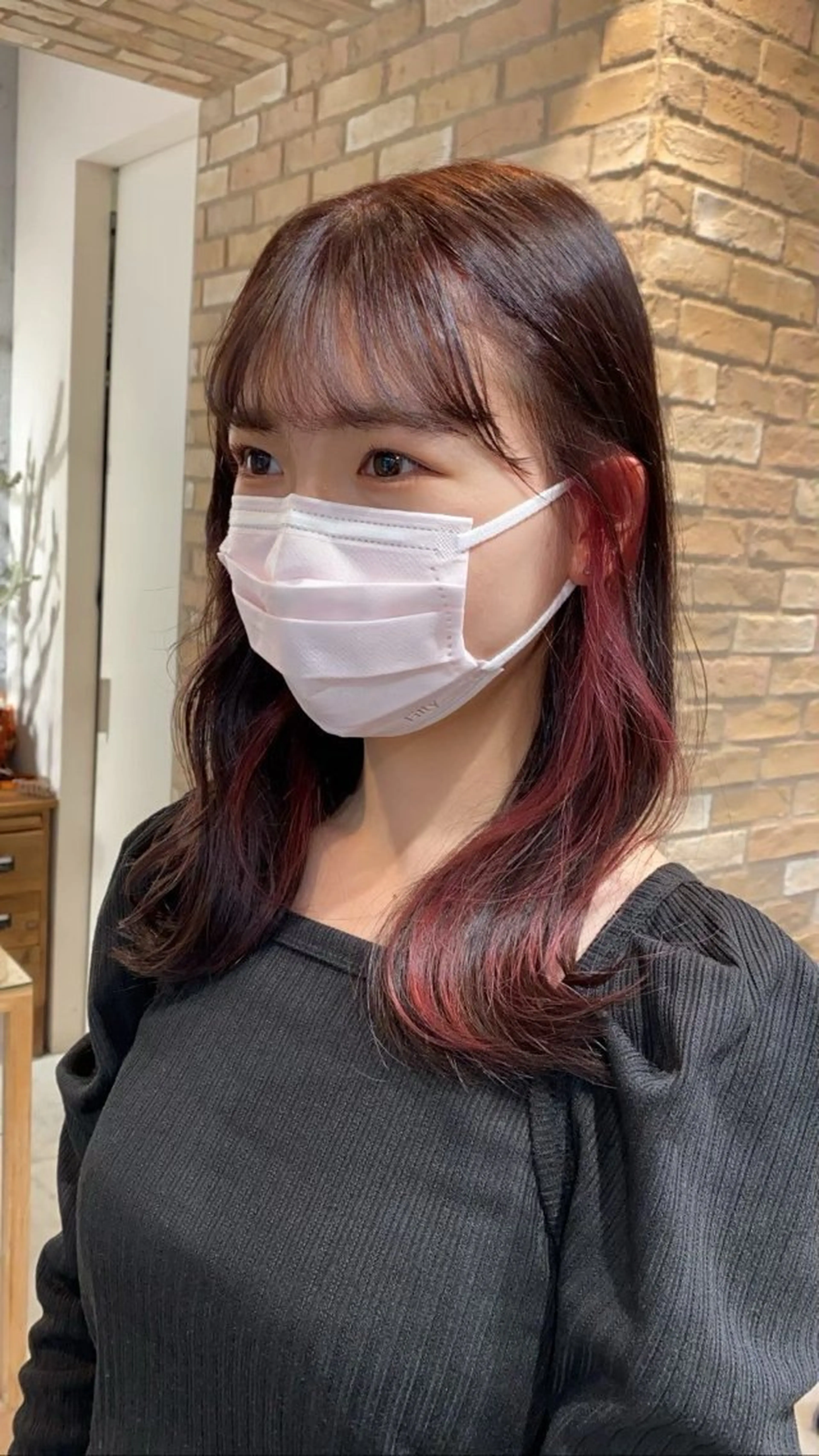 ミディアム カラー ハイトーン/レイヤー /メンズパーマのヘアスタイル