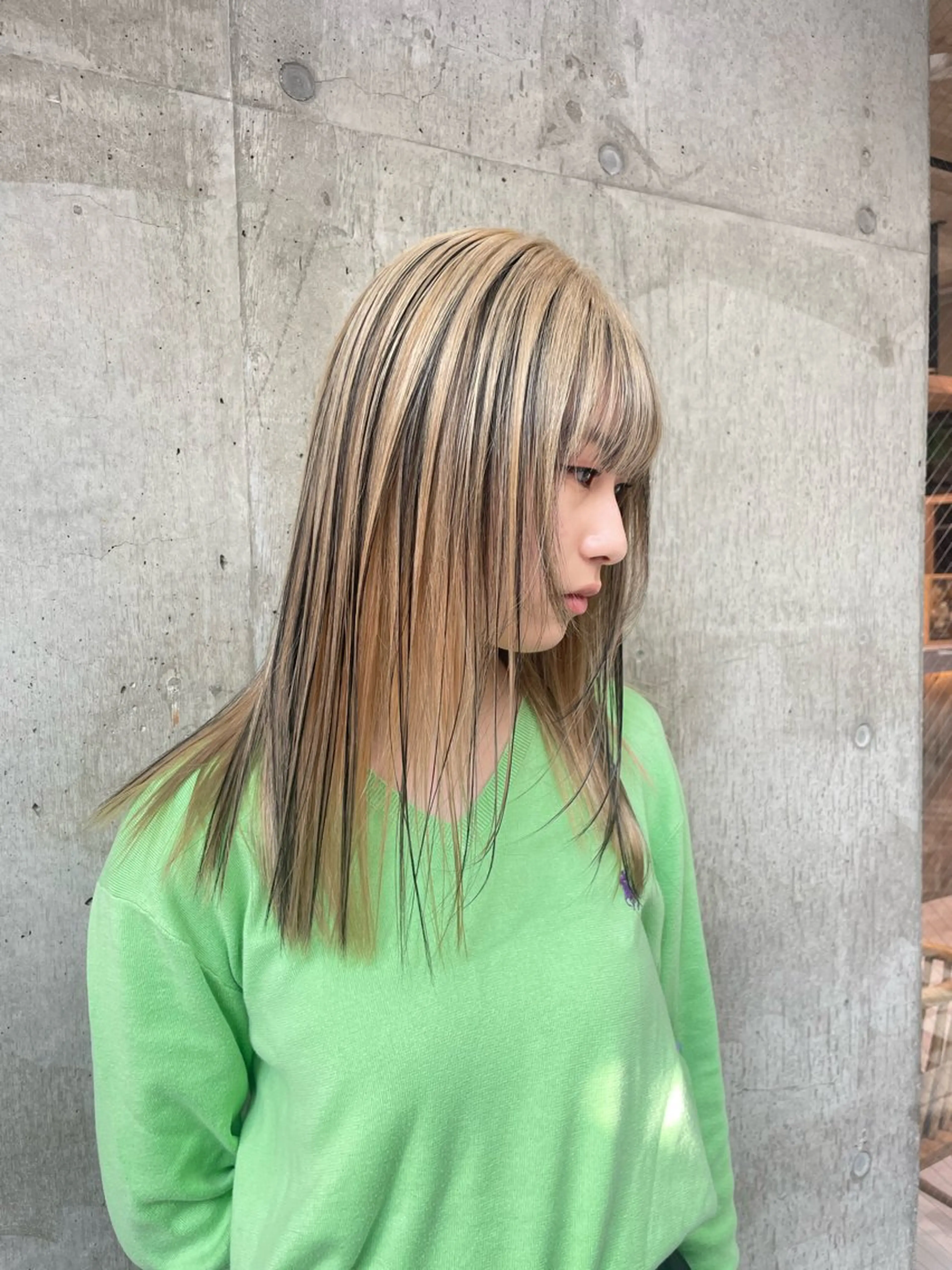 ロング 🫧ハイライトカラー 🫧 𝓜𝓘𝓤のヘアスタイル