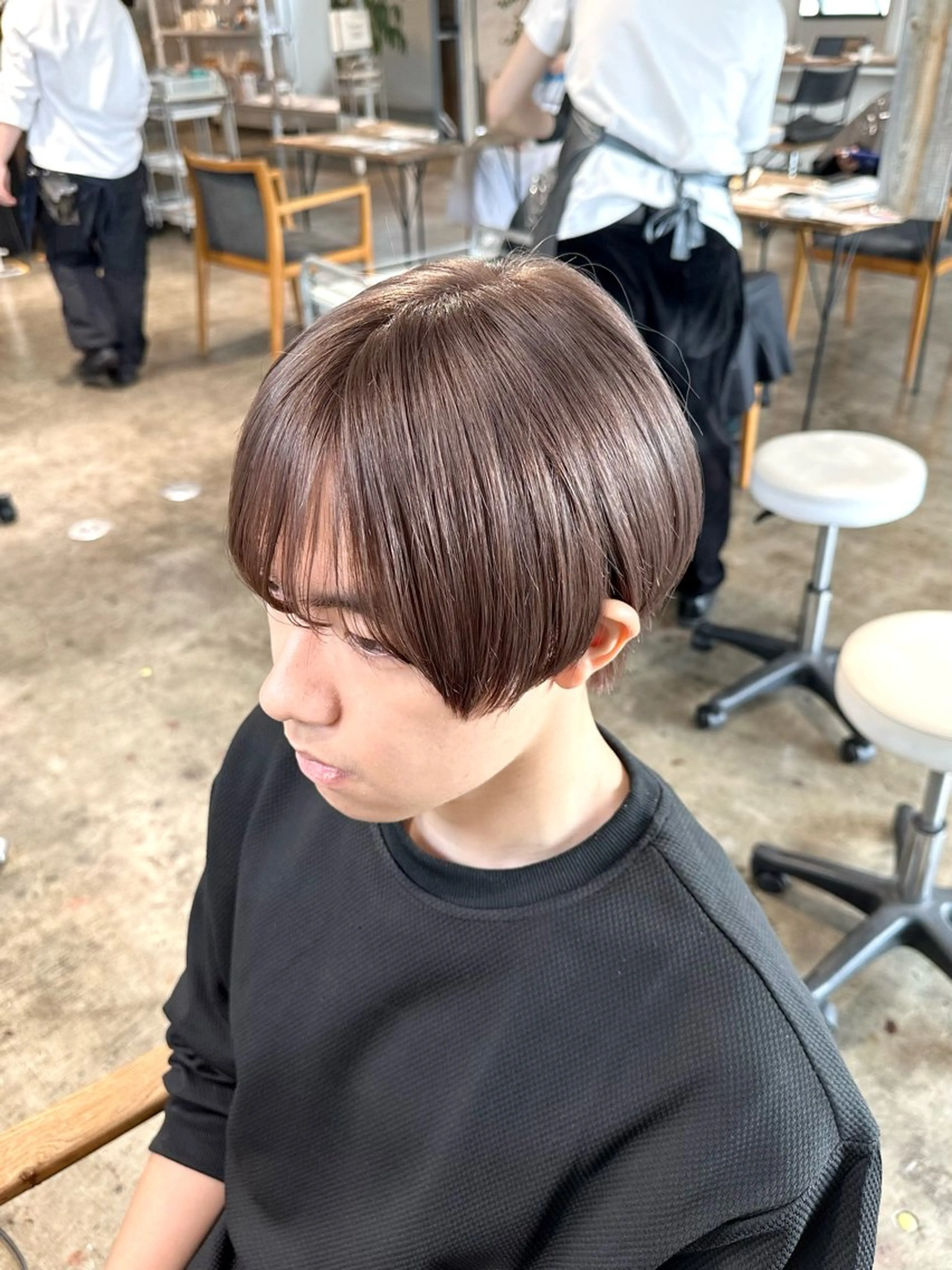 カラー メンズ メンズブリーチ メンズハイトーン マッシュ メンズパーマ シースルーマッシュ カット ヘアカラー トリートメント 骨格補正施術/メンズ 専門美容師/YUYAのヘアスタイル