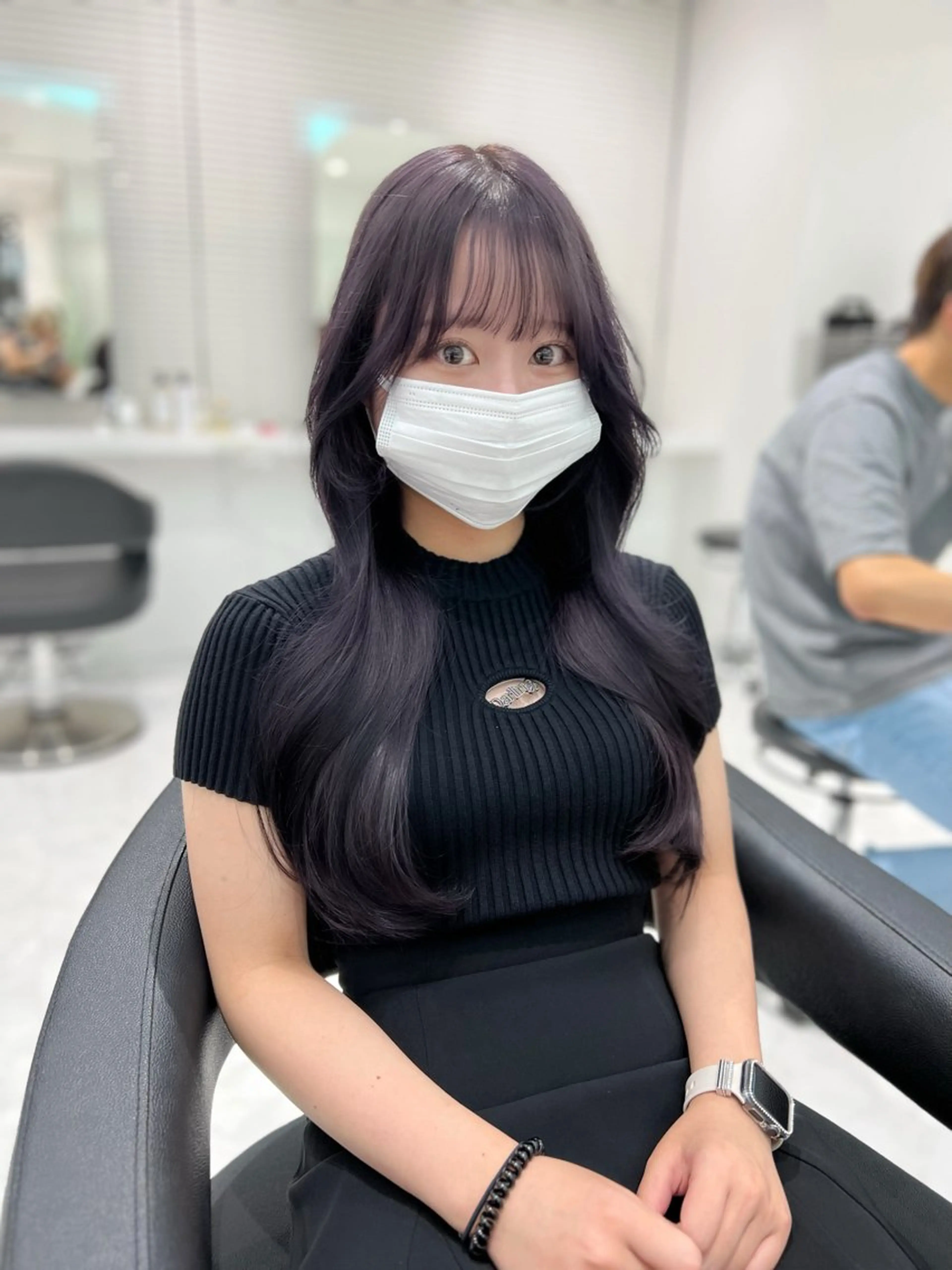 ロング カット ヘアカラー トリートメント ヘアセット まつパ/ケア ブリーチ/sEnAのヘアスタイル