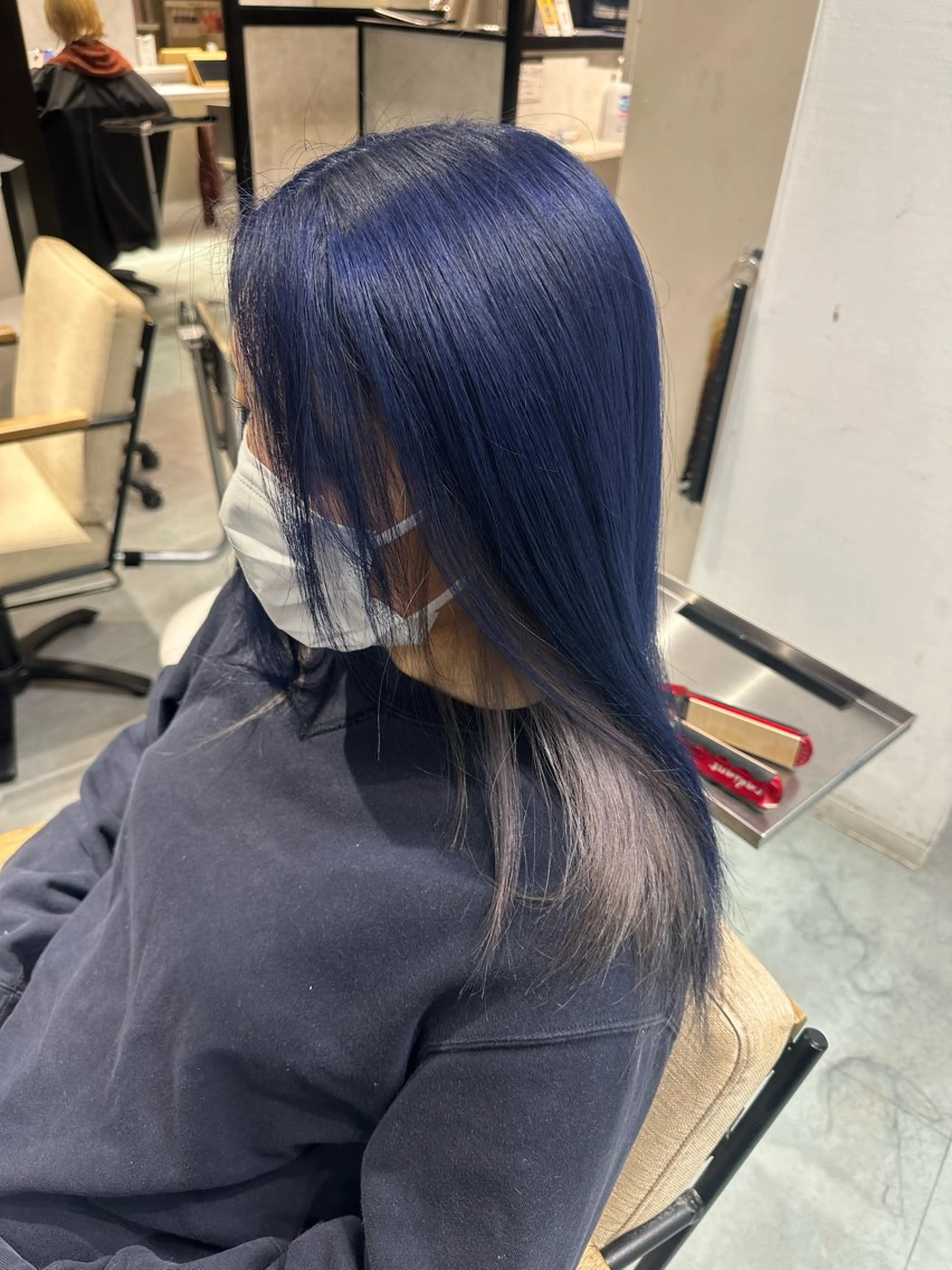 ミディアム カラー ヘアカラー Maria 梅田/デザインカラーのヘアスタイル