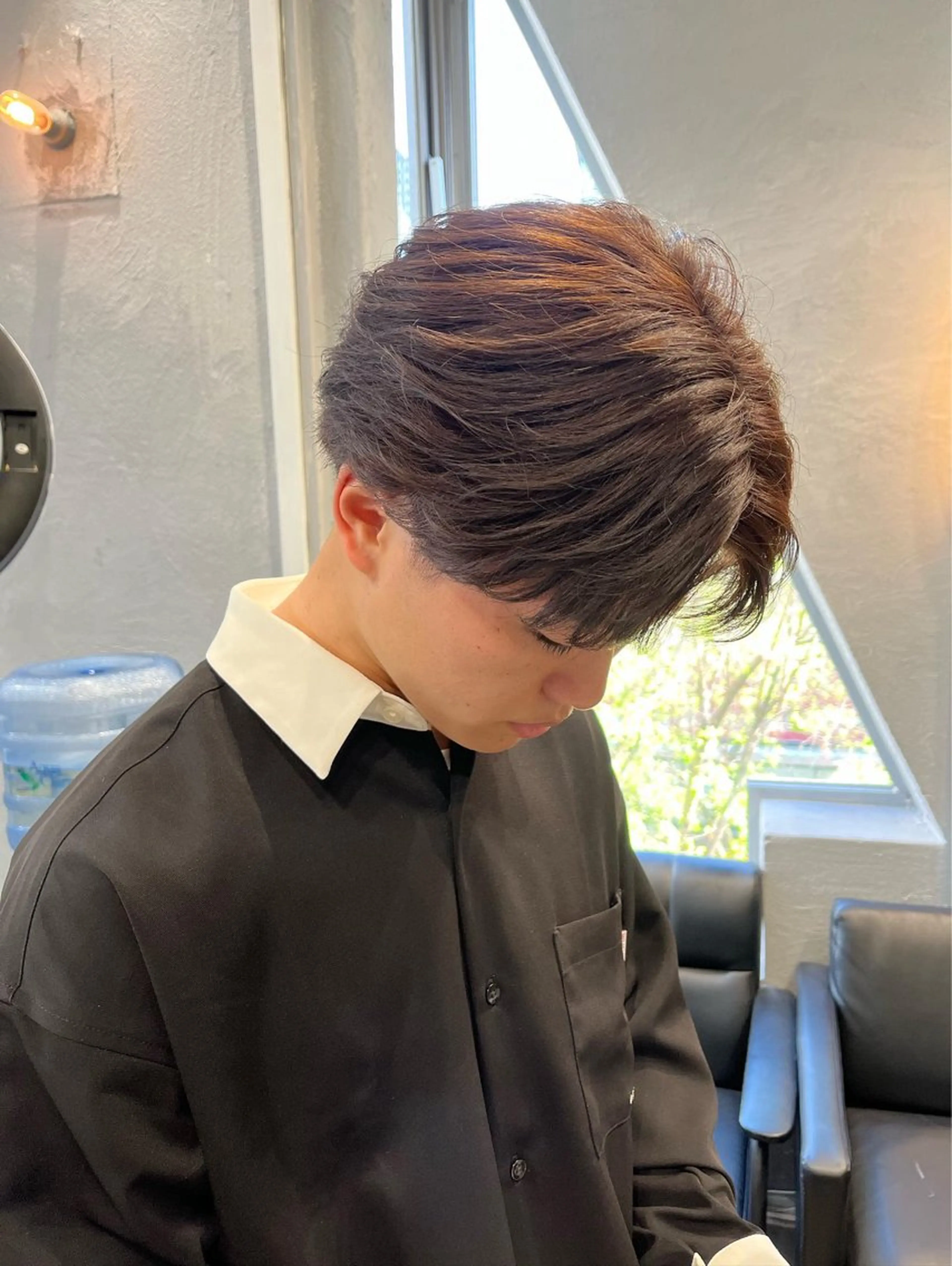 カラー メンズ dao/ミルクティー /ブラウン/ブロンドのヘアスタイル