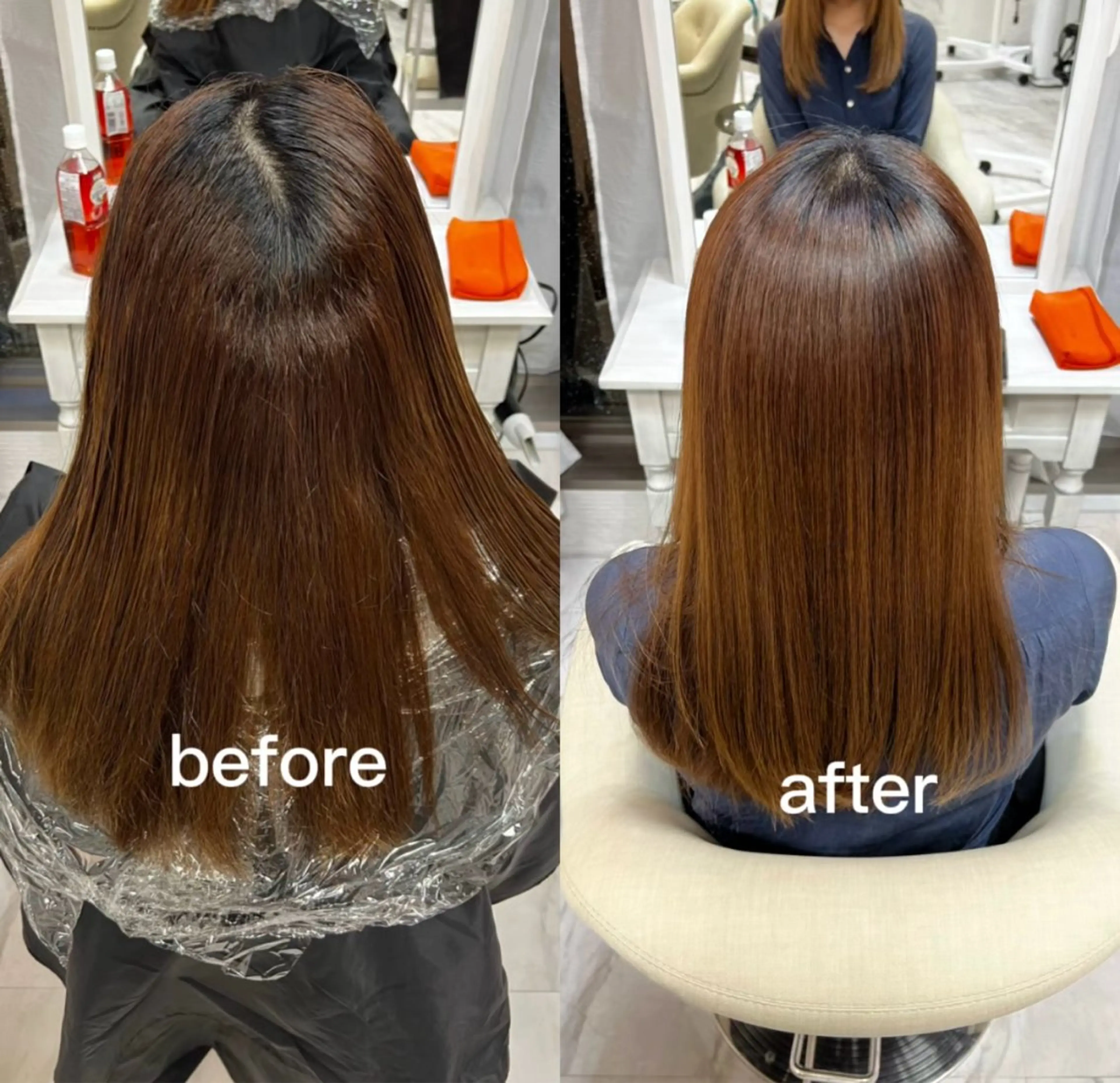 ミディアム くせ毛 縮毛矯正 縮毛矯正 山田 蓮のヘアスタイル