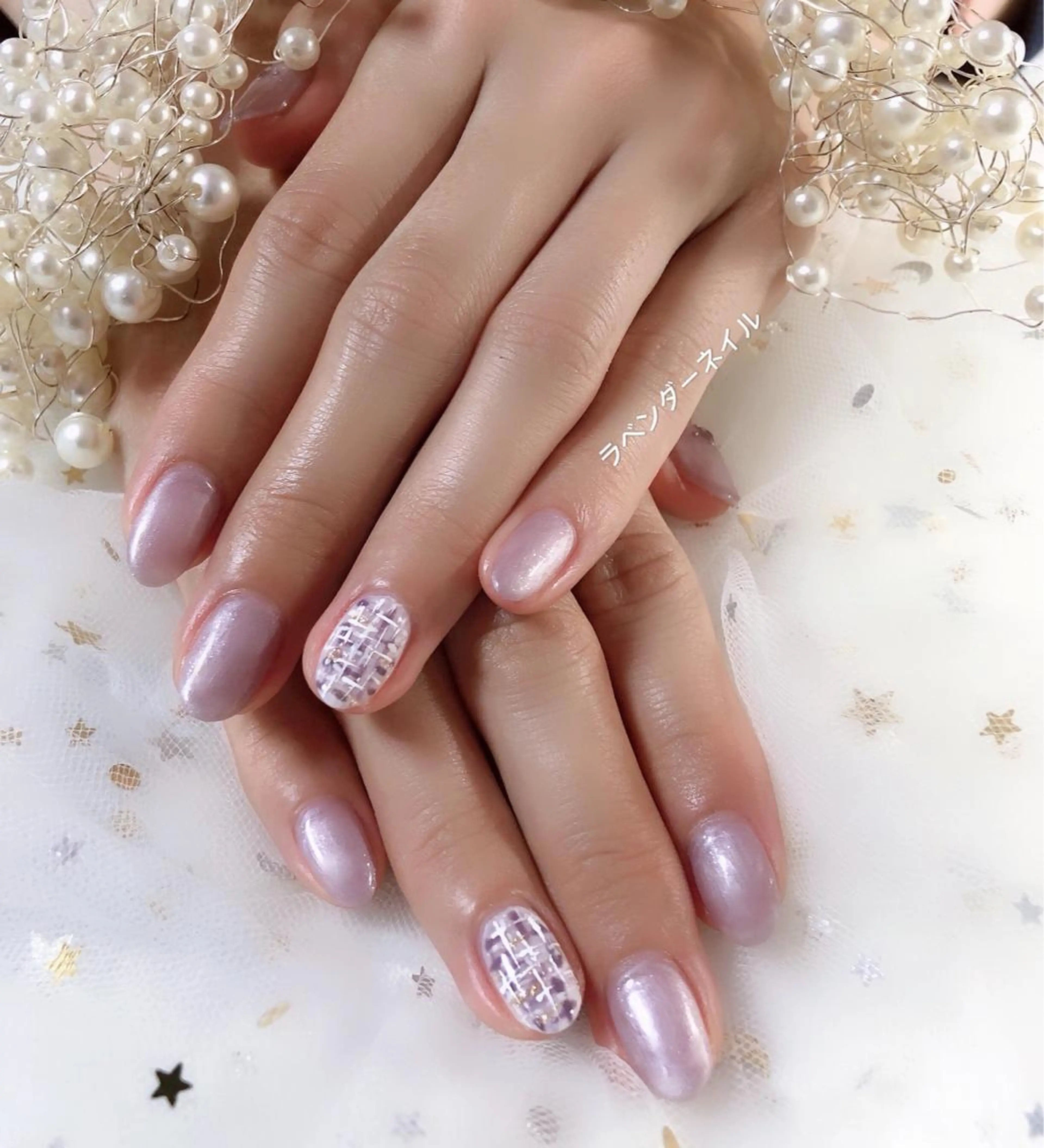 ネイル ラベンダー💖日暮里 ルル💖ネイルのネイルデザイン