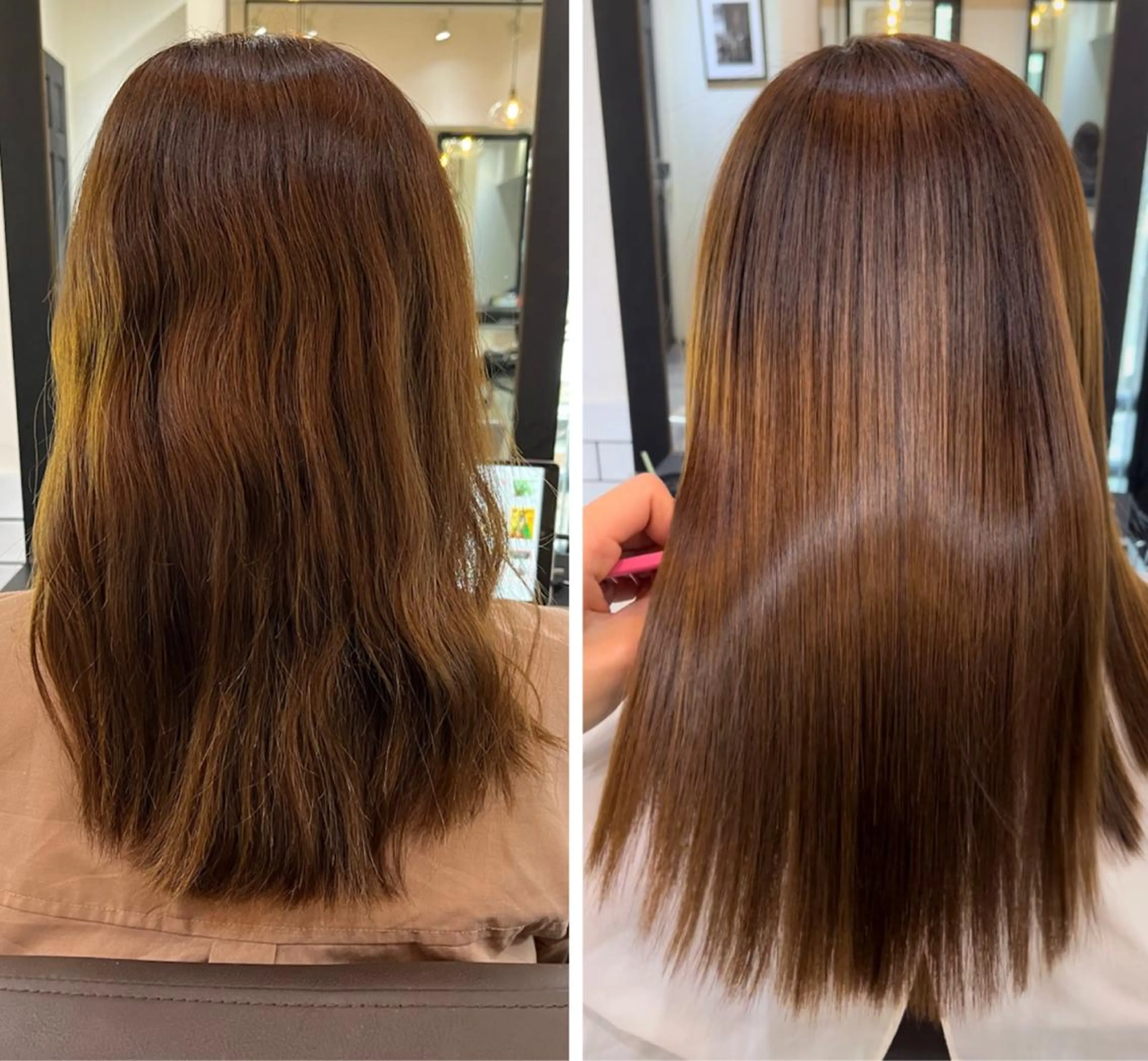 セミロング ヘアアレンジ トリートメント ハイトーンカラー 🦋yuri🦋のヘアスタイル