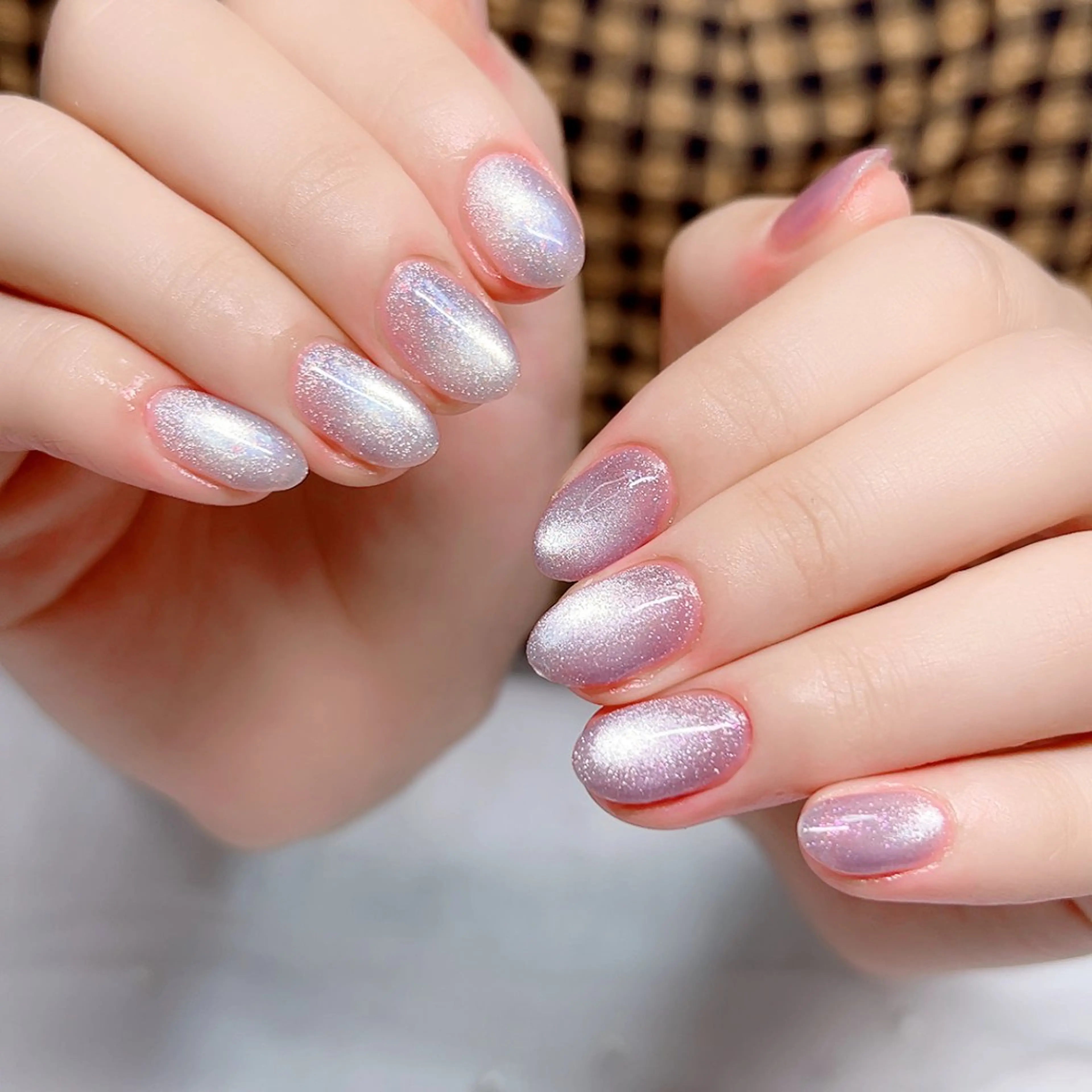 ネイル アートネイル フラワーネイル キラキラネイル ラメ(グリッター) マグネットネイル ハンドネイル Cute Tips nailのネイルデザイン