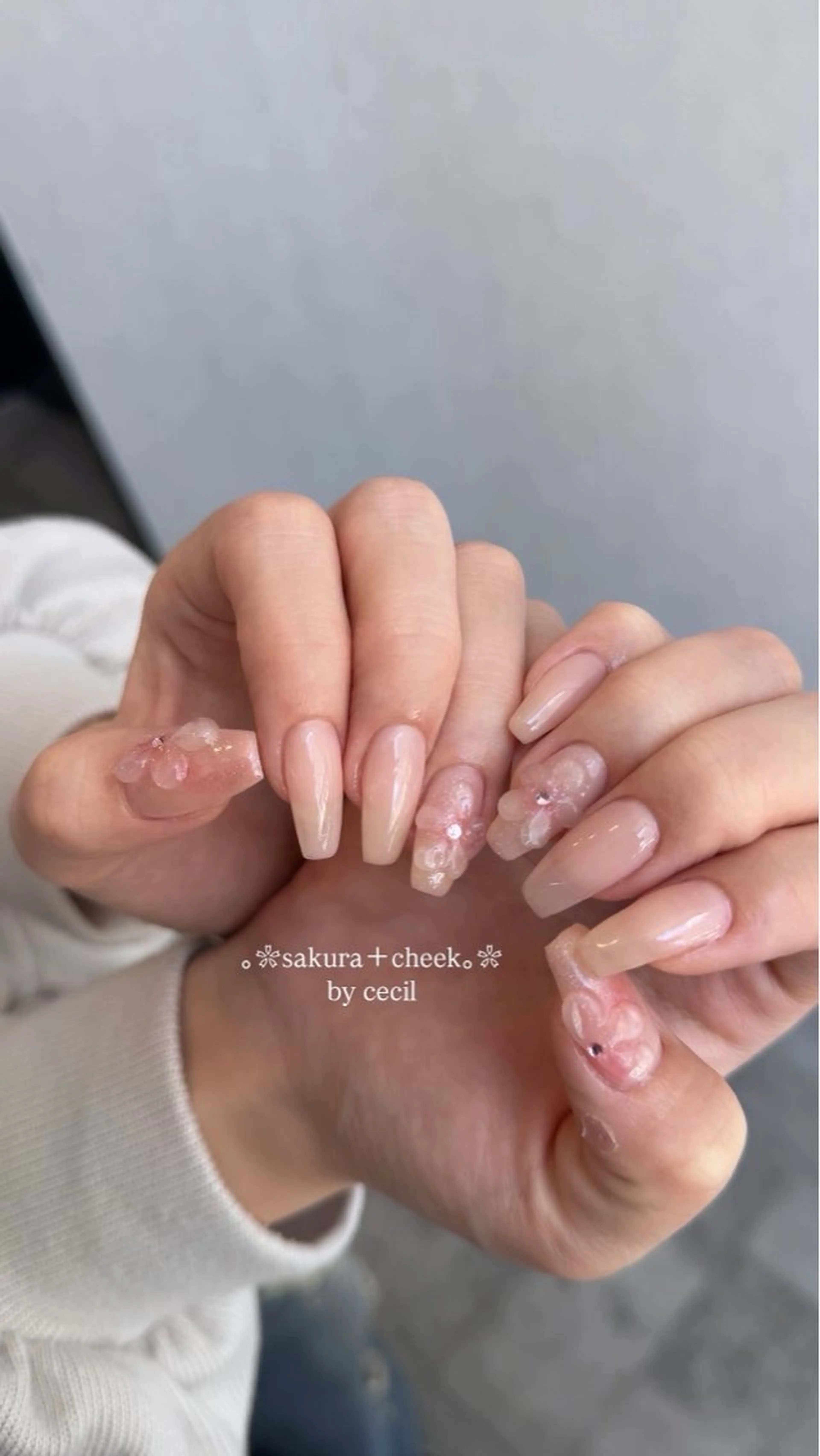 ネイル フレンチネイル 韓国ネイル マグネットネイル メンズネイル ニュアンスネイル ハンドネイル GRANDE大須 Cecil💜のネイルデザイン