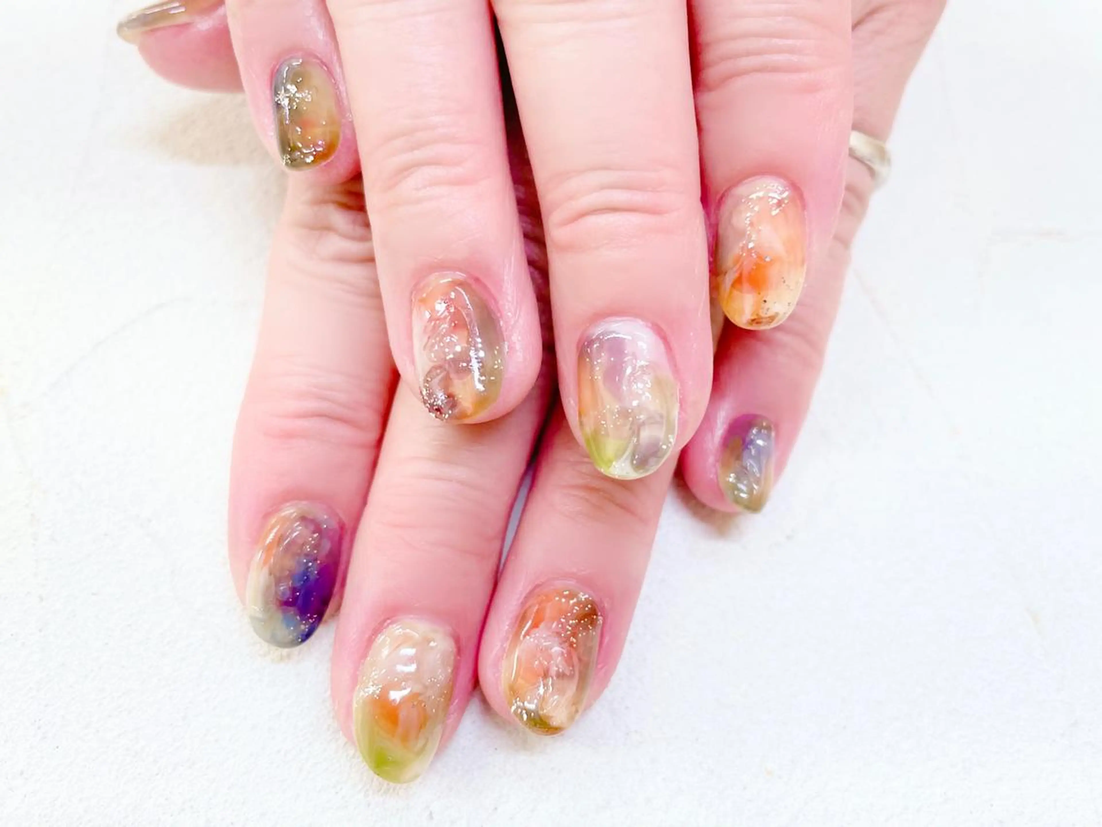 ショート ハンドネイル ビアンカ金町店 中島　せり菜のネイルデザイン