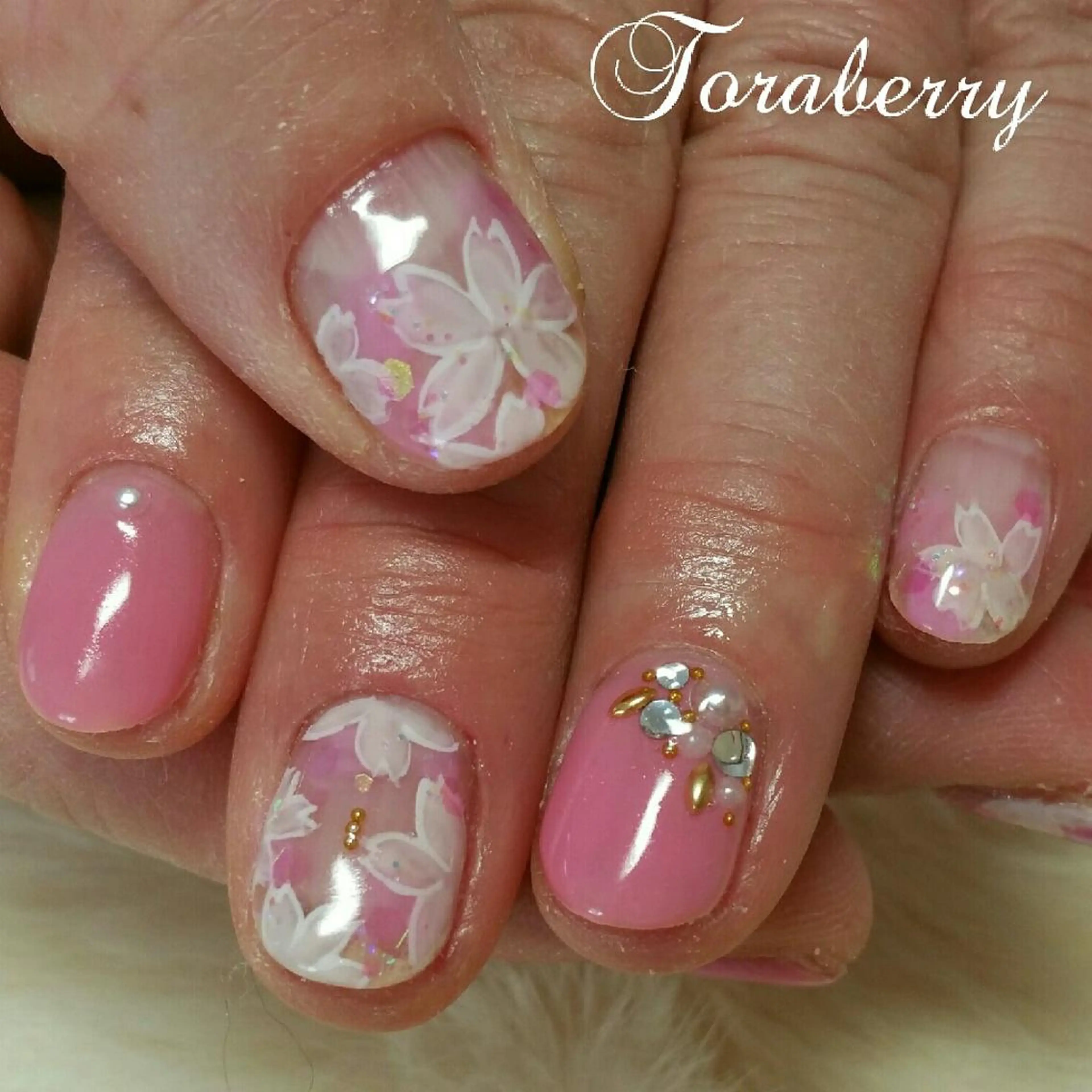 ネイル 桜ネイル ハンドネイル ネイリスト なつみのネイルデザイン