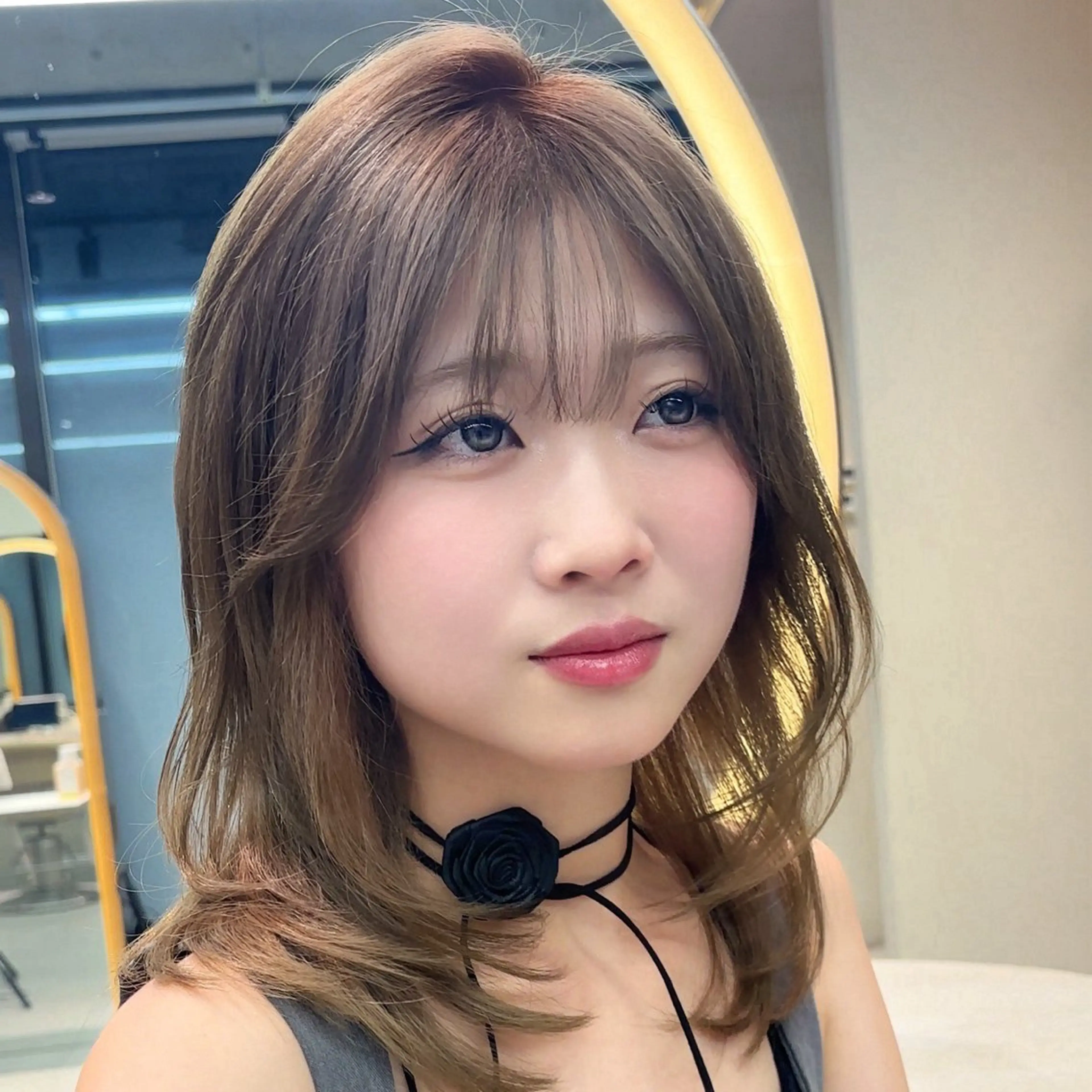 ミディアム カラー ミディアムレイヤー ベージュカラー 透明感カラー 伸ばしかけ レイヤーカット カット ヘアカラー トリートメント 🎀𝑆𝐴𝑅𝐴 /レイヤーカット🎀のヘアスタイル