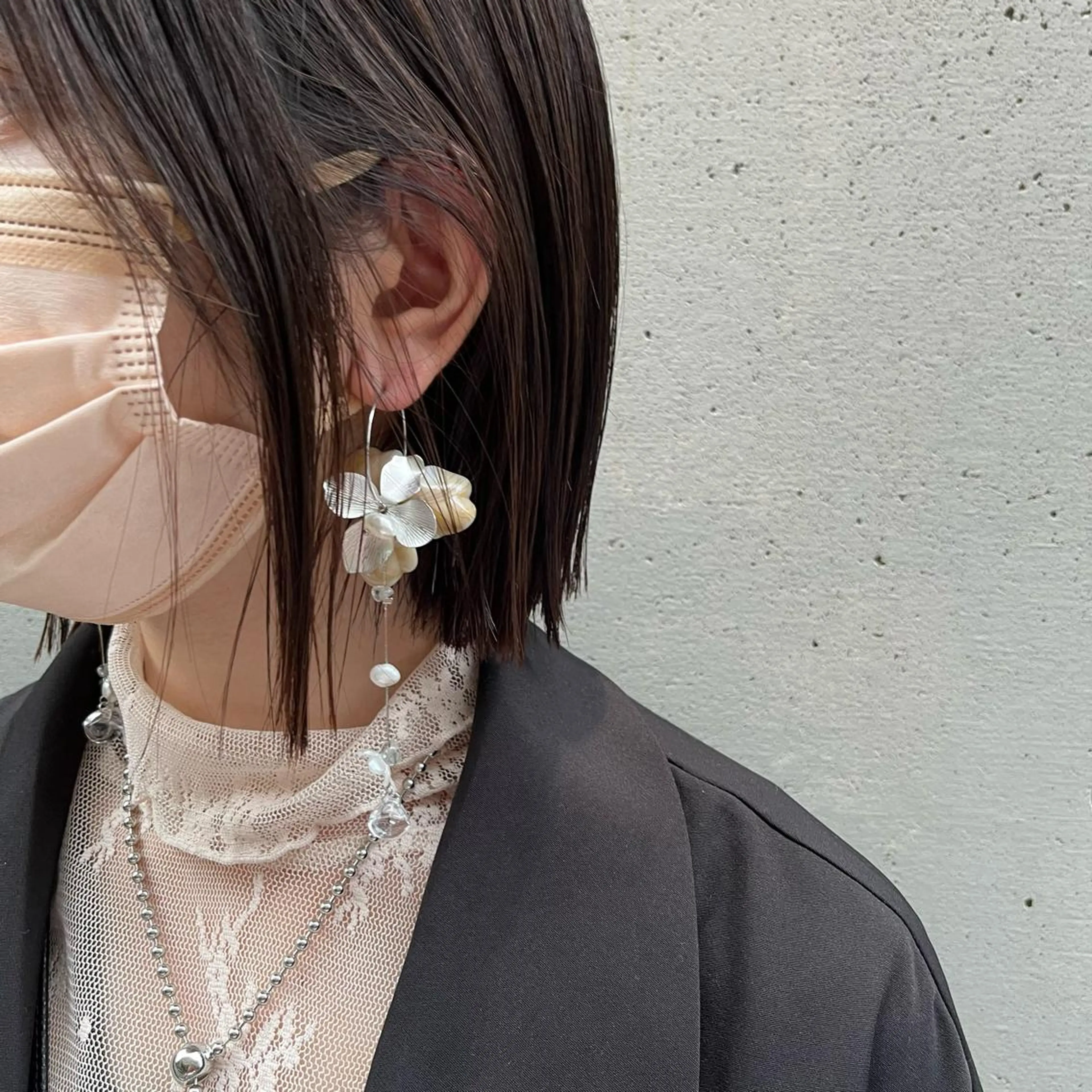 ミディアム カット ヘアカラー トリートメント ヘッドスパ putri店長 和田鈴采のヘアスタイル