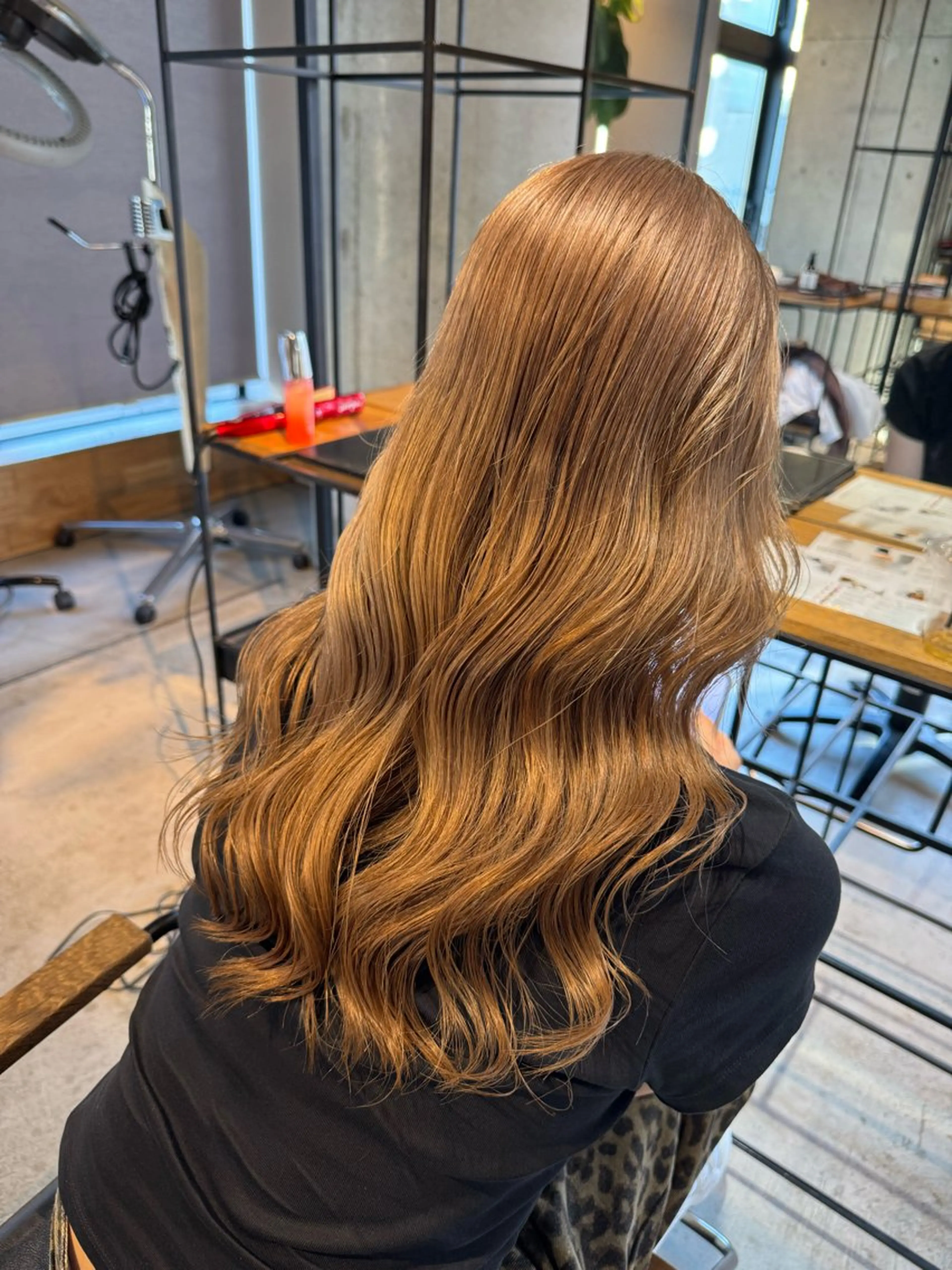 ロング カット ヘアカラー トリートメント ベージュカラー/新潟 カラー特化/落合優吾のヘアスタイル