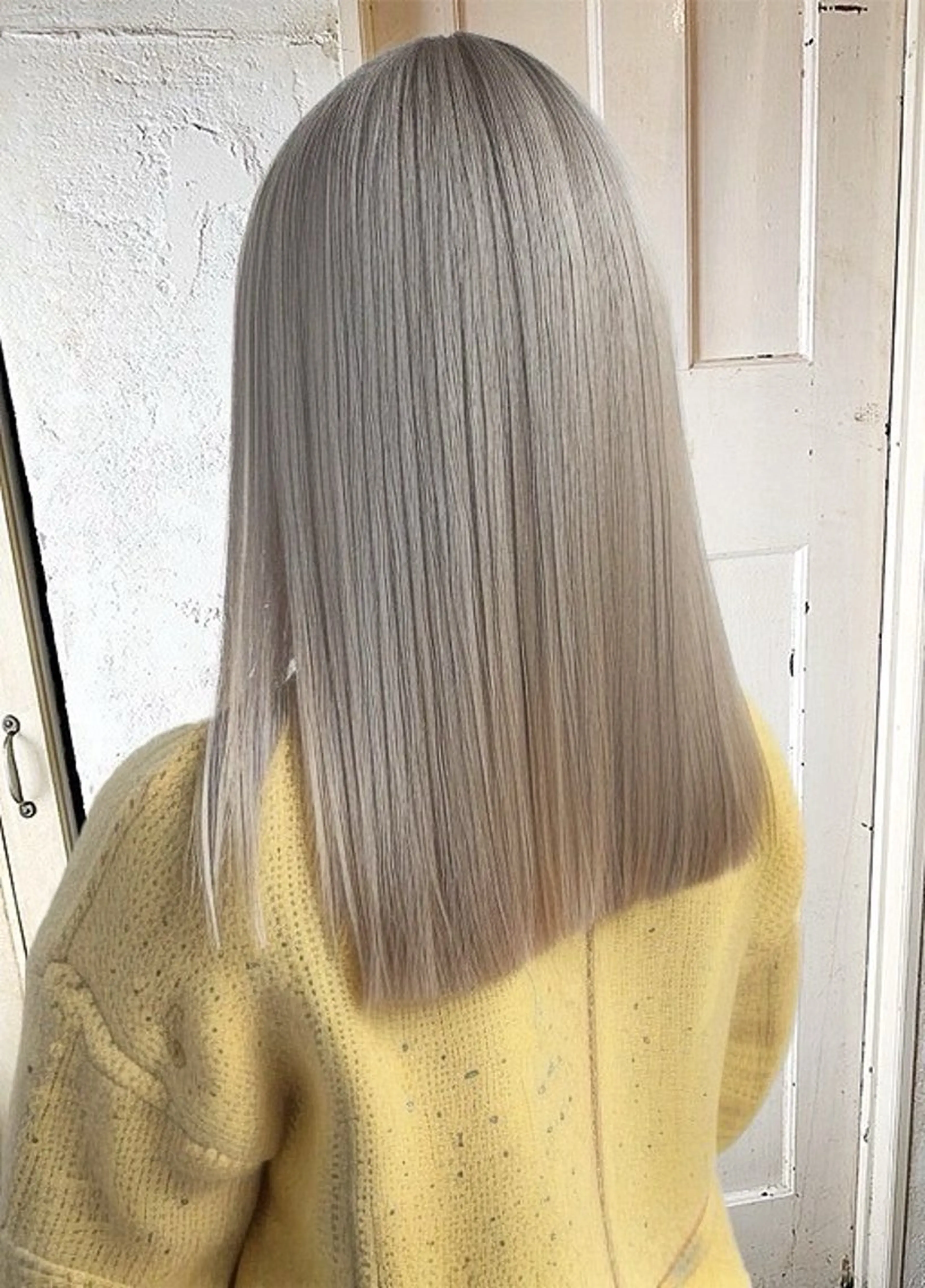 カラー ベージュカラー オリーブベージュ 縮毛矯正専門店店長 佐々木動画モデル募集のヘアスタイル