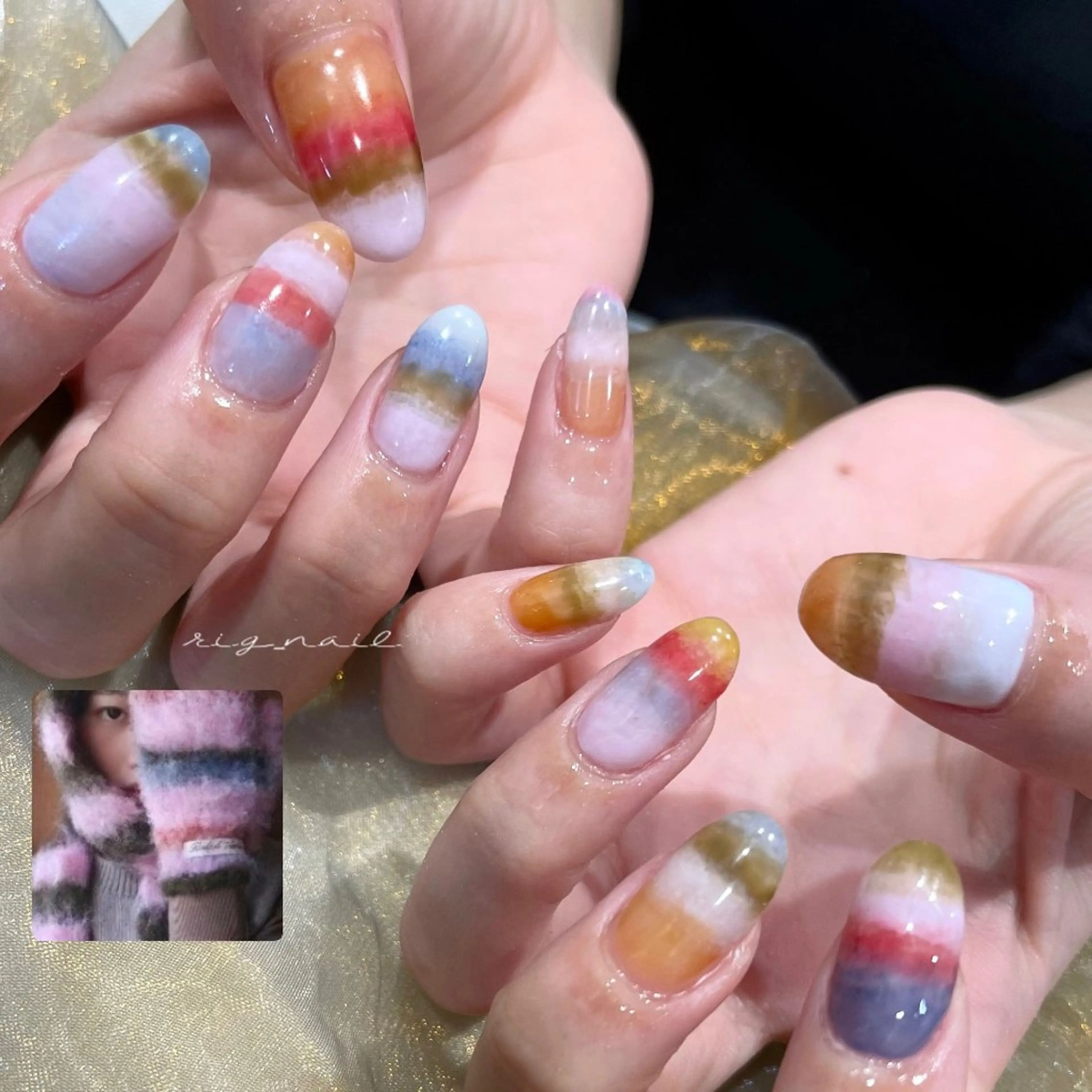 ネイル ハンドネイル rig nail草加店所属・松本 紋世のネイルデザイン