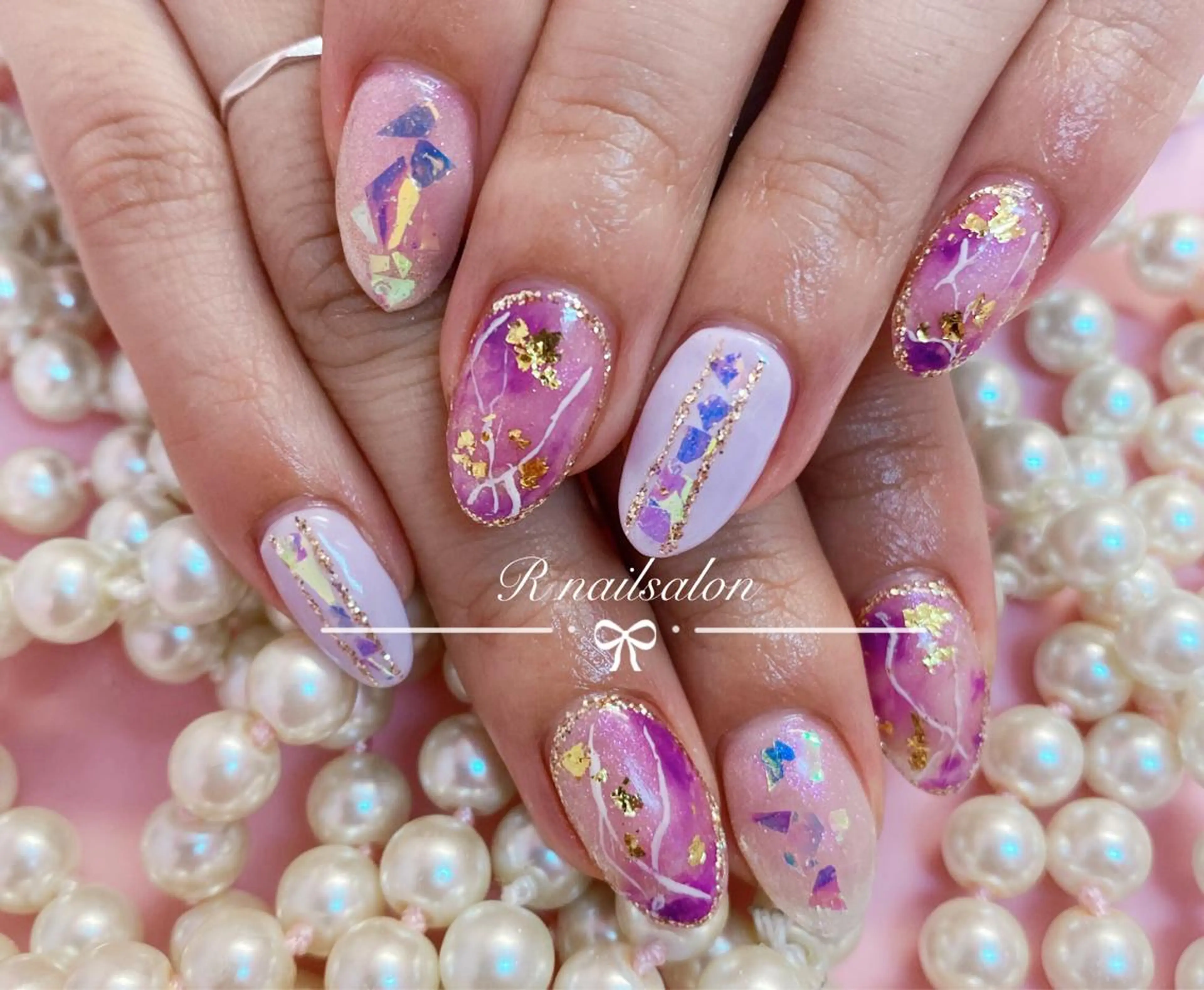 セミロング R NAILSALONのネイルデザイン