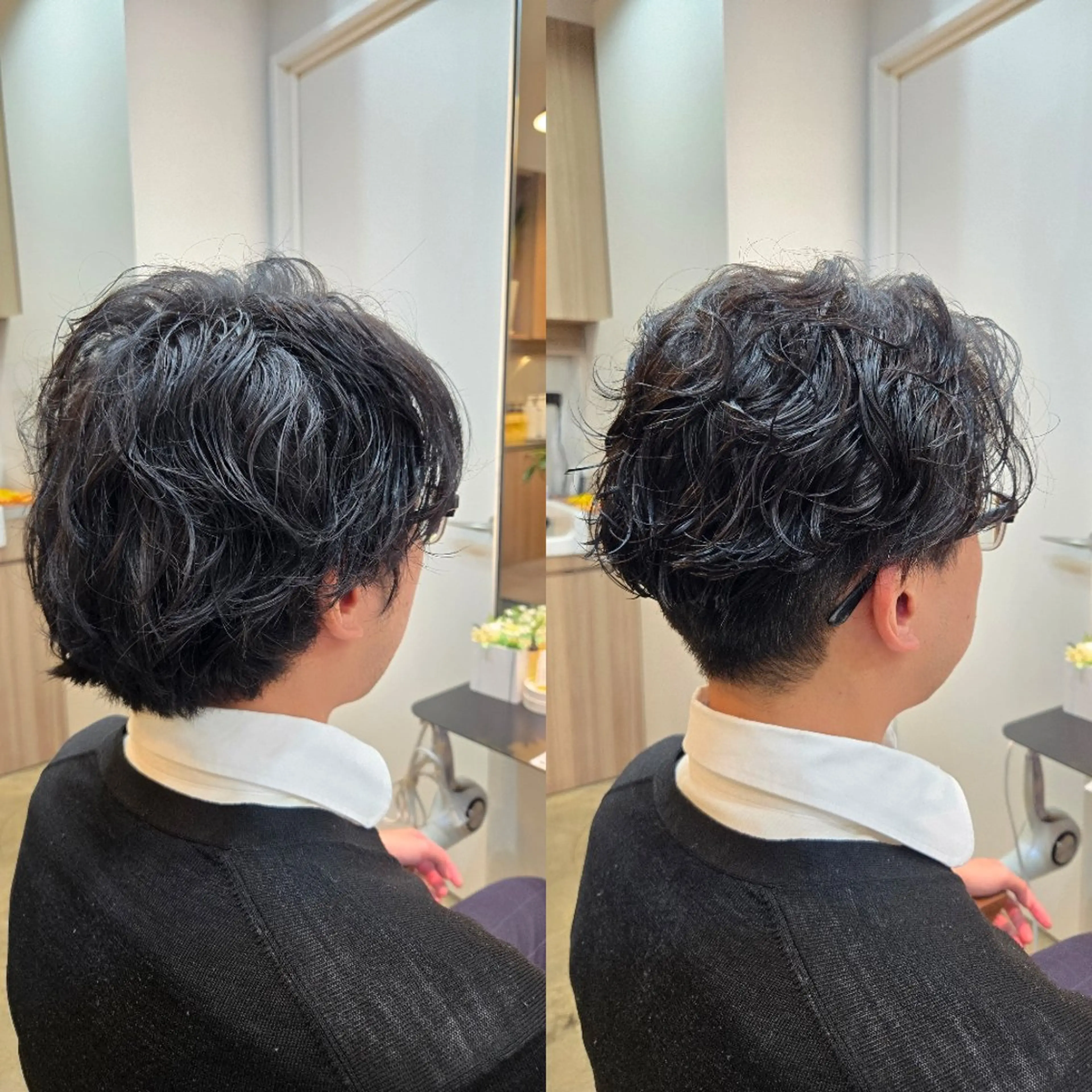 パーマ メンズ メンズパーマ 波巻きパーマ カット パーマ stoke TOKYO所属・野村 果音(カノン)のヘアスタイル