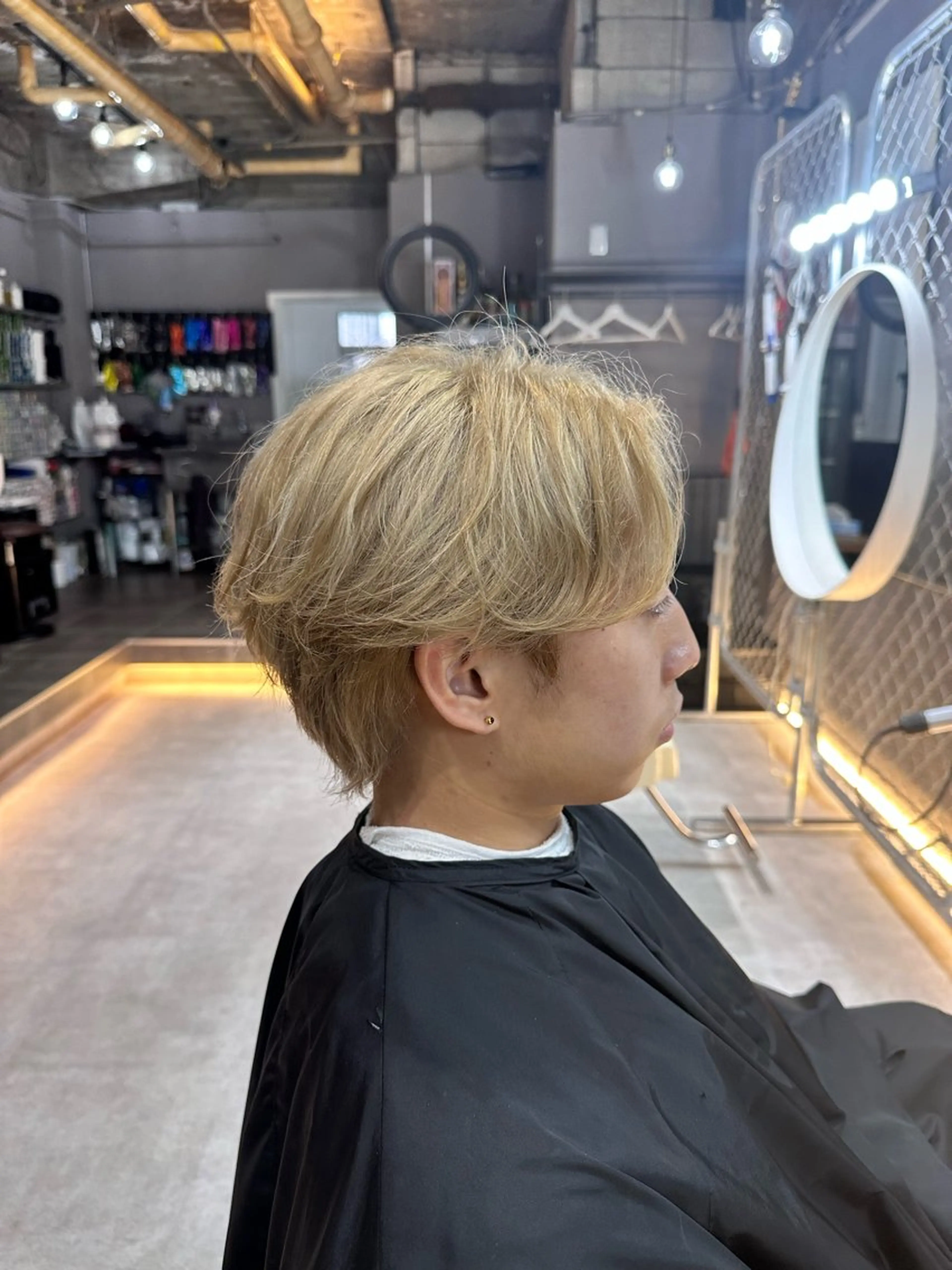 メンズ メンズブリーチ ORANGE POP _HIBIKIのヘアスタイル