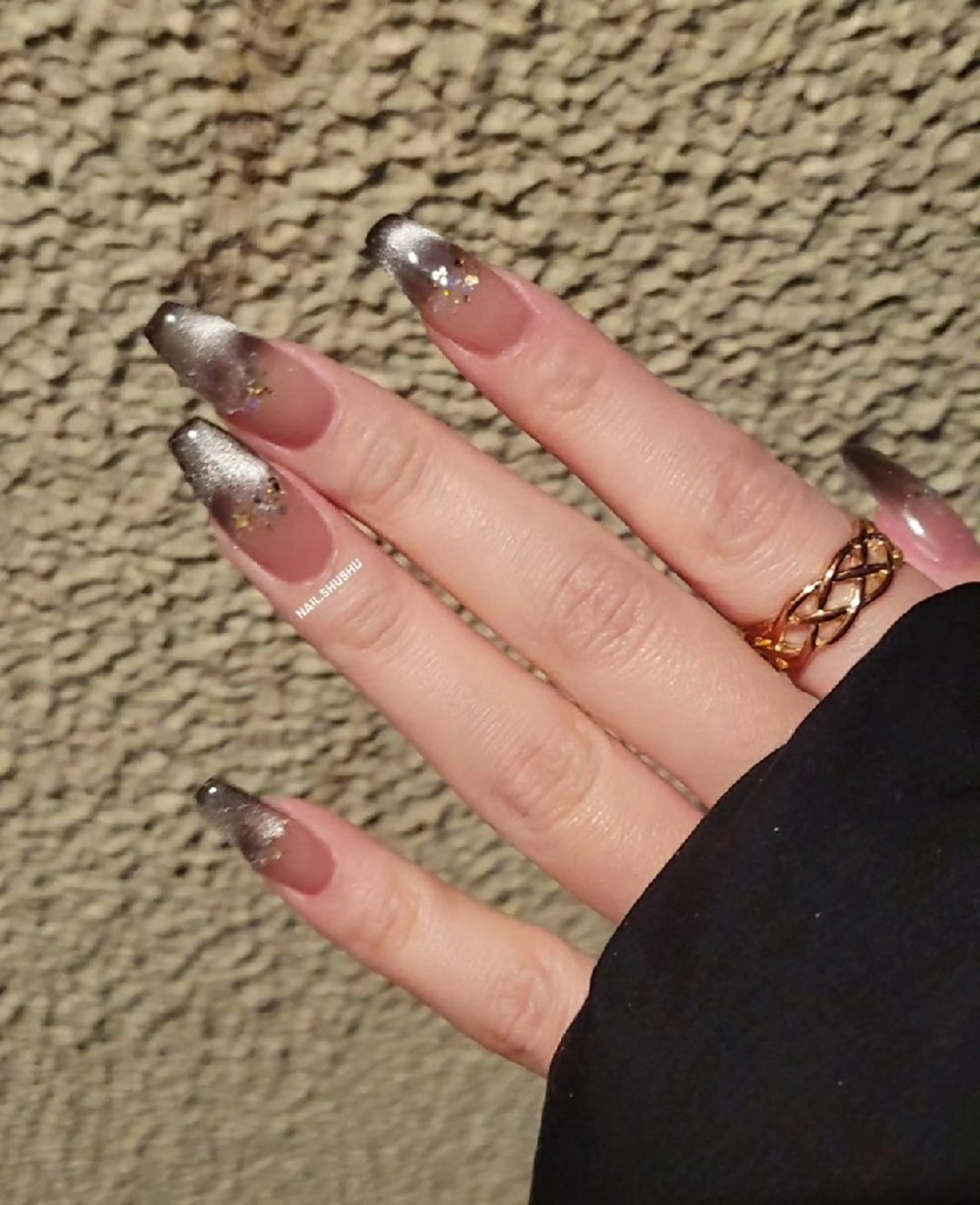 ネイル 持ち込み ニュアンスネイル ワンカラーネイル シンプルネイル 冬ネイル ハンドネイル 3dパーツ/流行り 👧shushu❤️のネイルデザイン