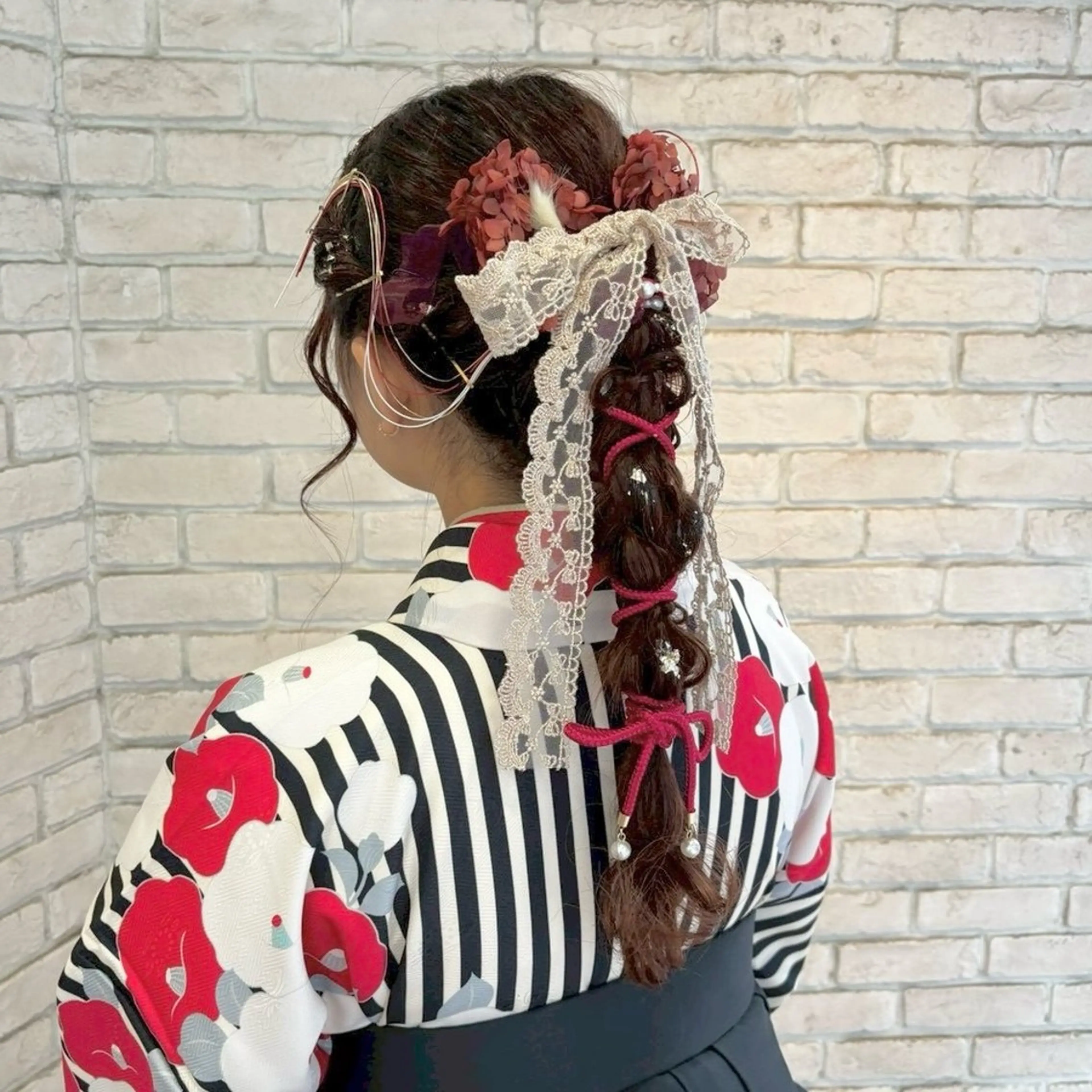 🌸卒業式ヘアセット🌸ヘア飾りのお持ち込み大歓迎⭕️の写真