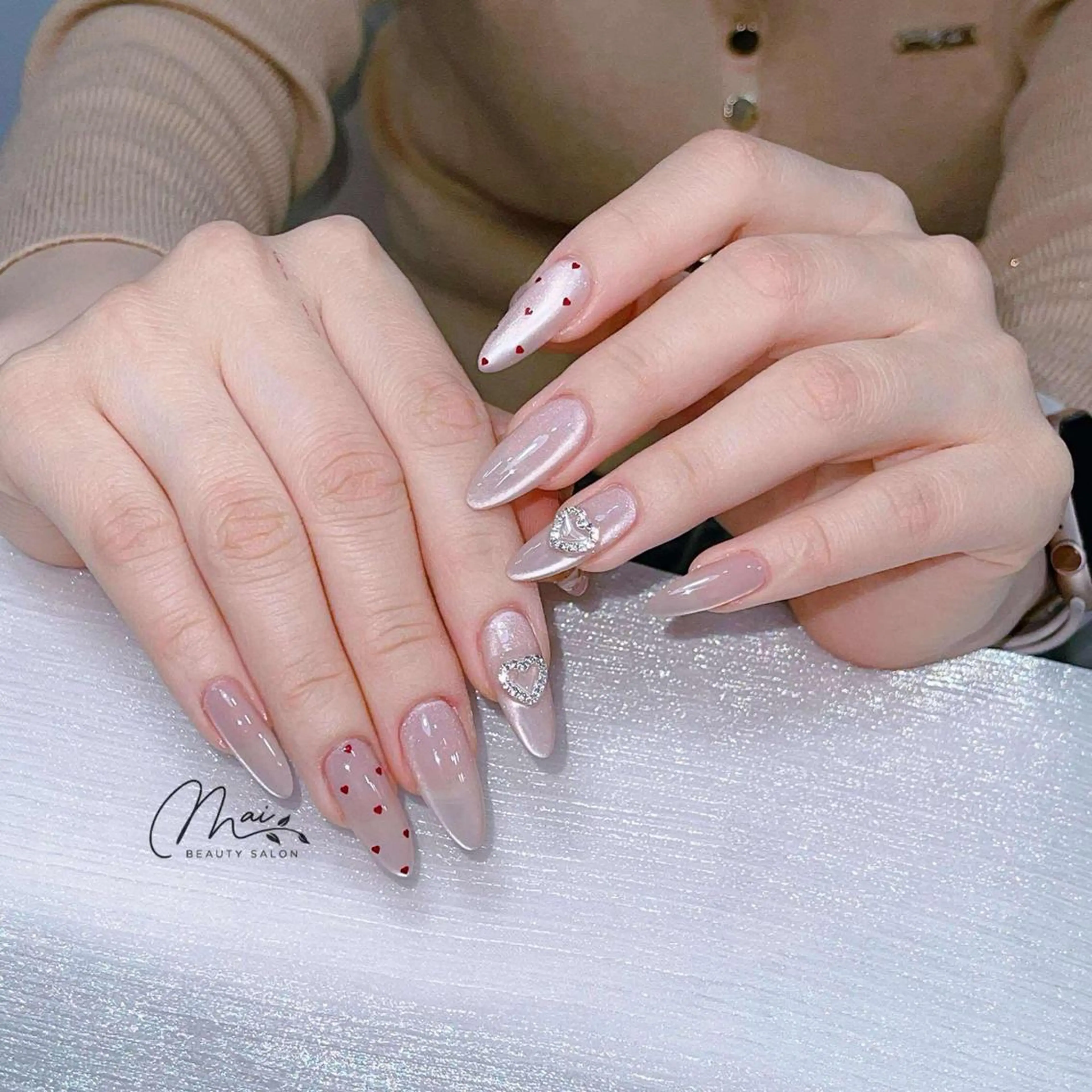 ネイル ジェルネイル パラジェル ワンホンネイル MaiBeauty HaNaのネイルデザイン