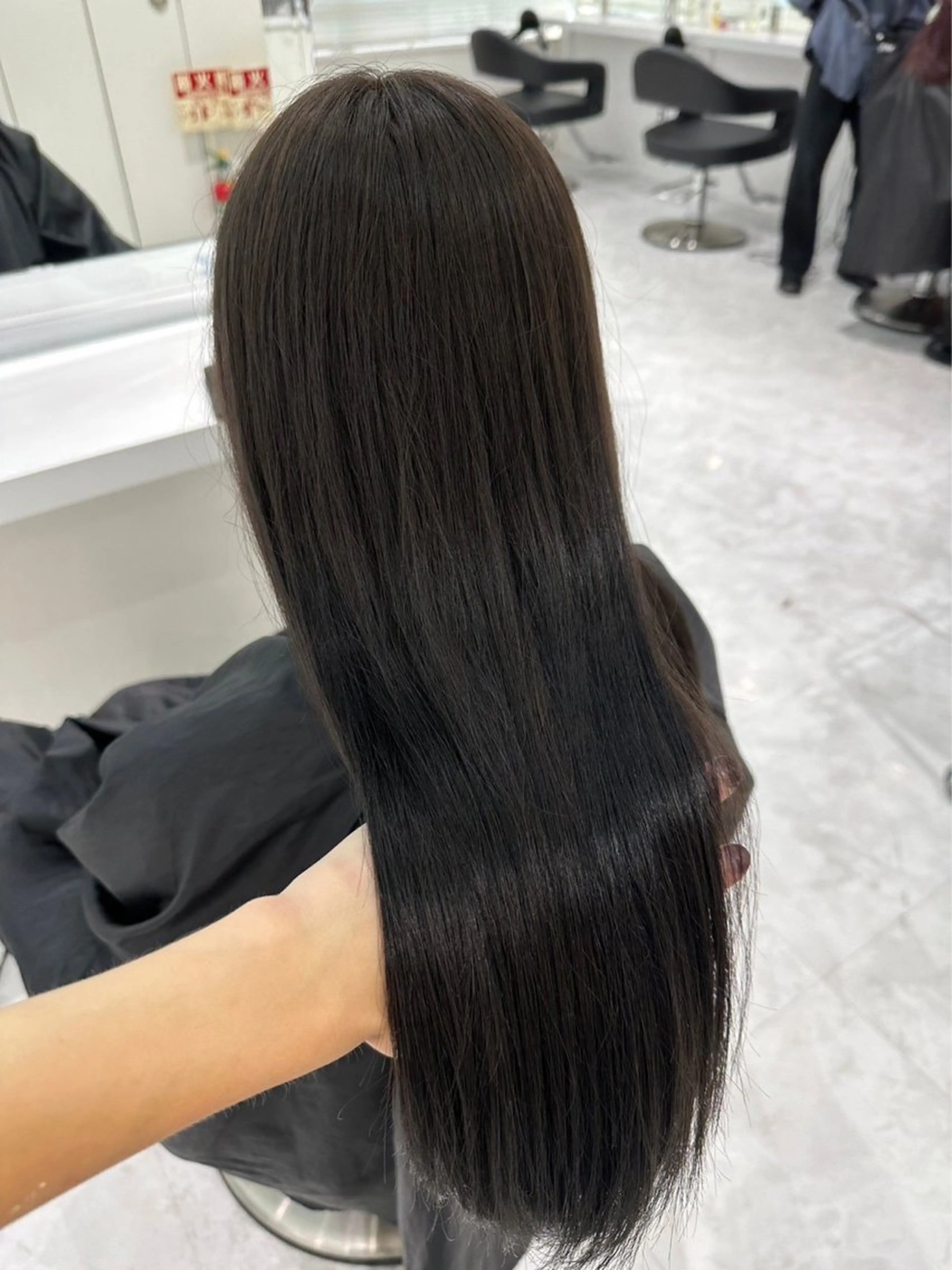 ロング カラー 黒髪 ブラウンカラー 垢抜けハイトーン☀／ 笑顔の美容師／しゅんのヘアスタイル