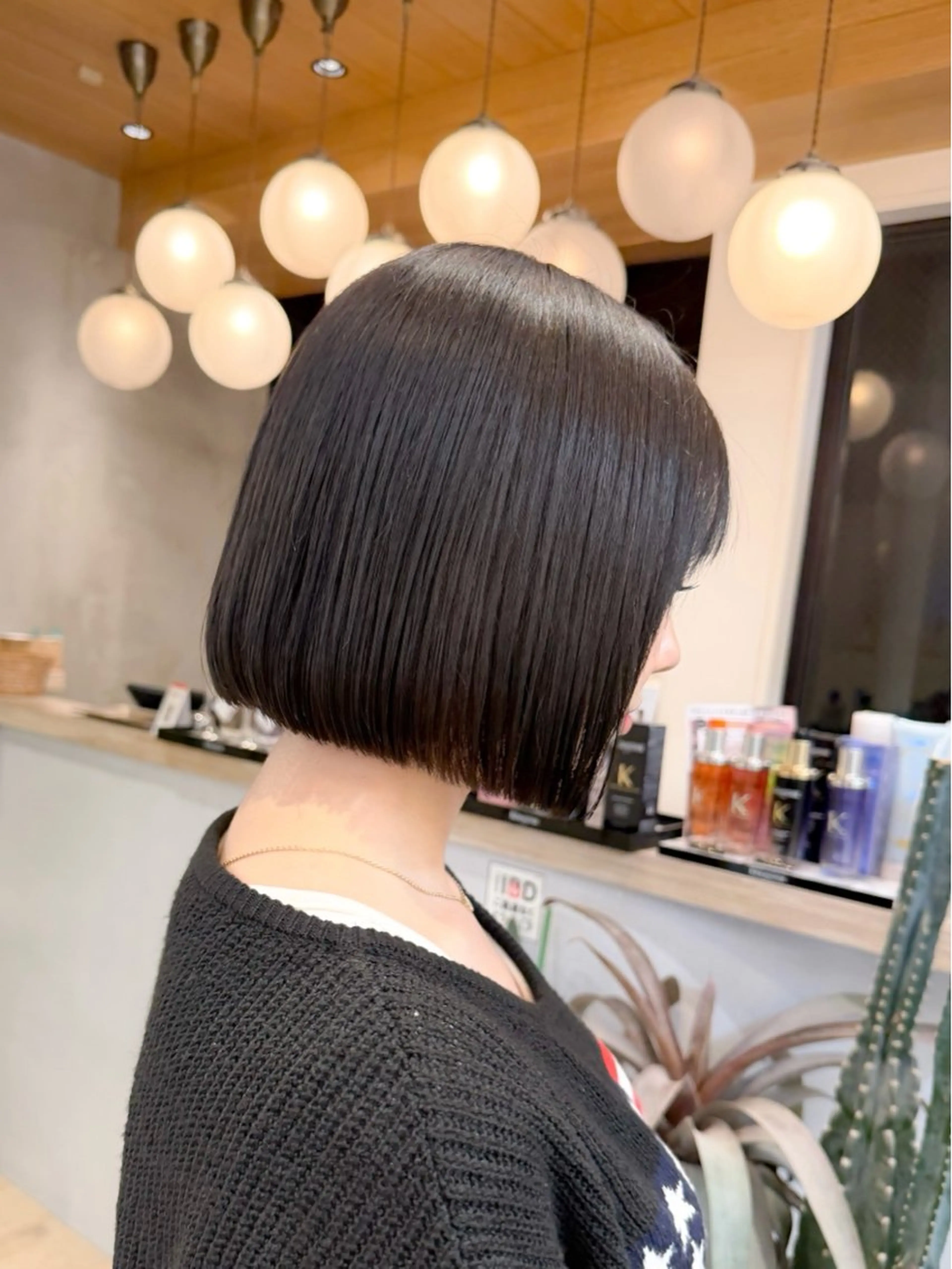 ショート カラー ボブ 髪質改善 縮毛矯正 カット ヘアカラー トリートメント 髪質改善✨縮毛矯正 ショートボブ/ともきのヘアスタイル