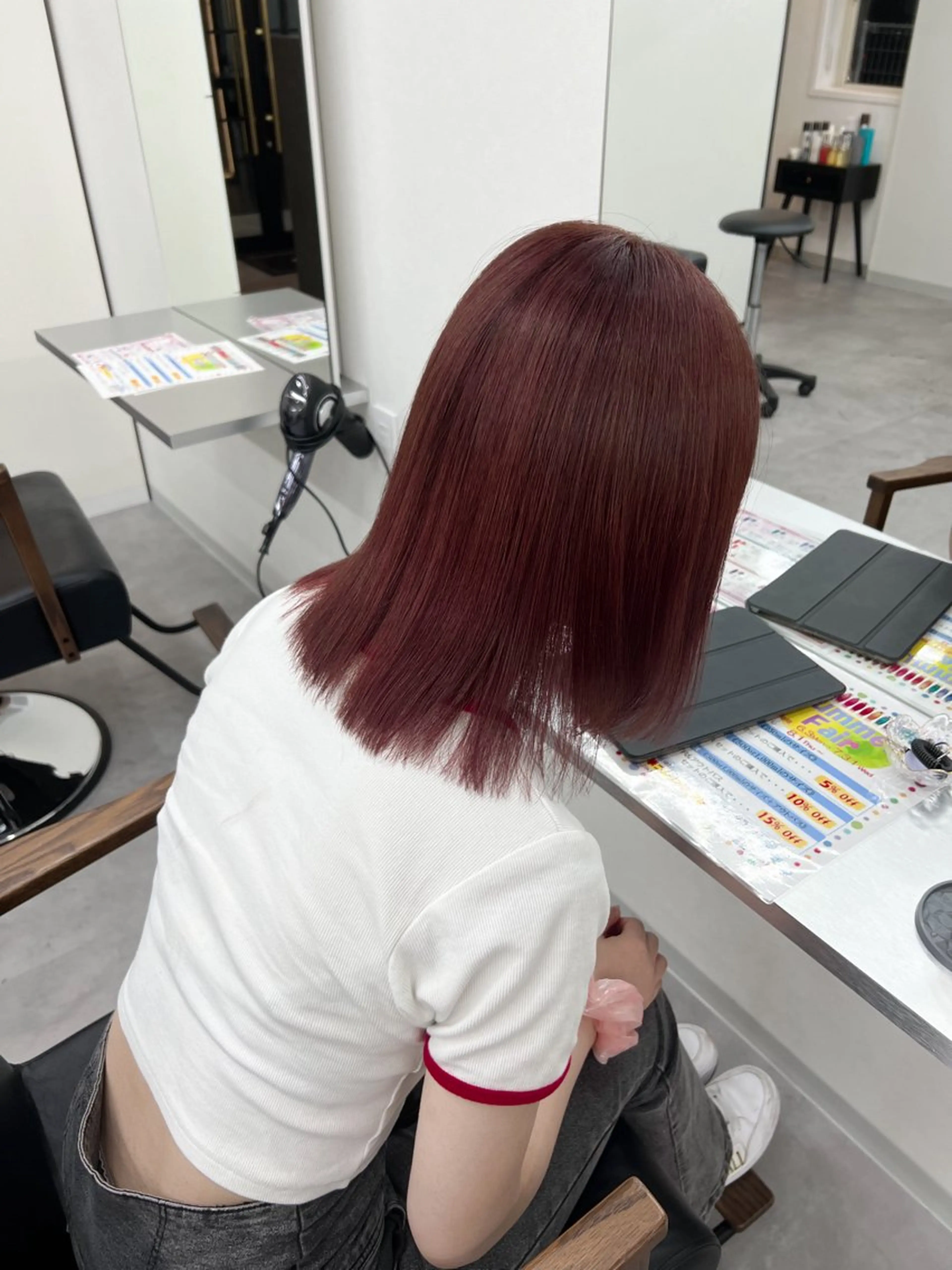 セミロング RIENS Xrea nanamiのヘアスタイル