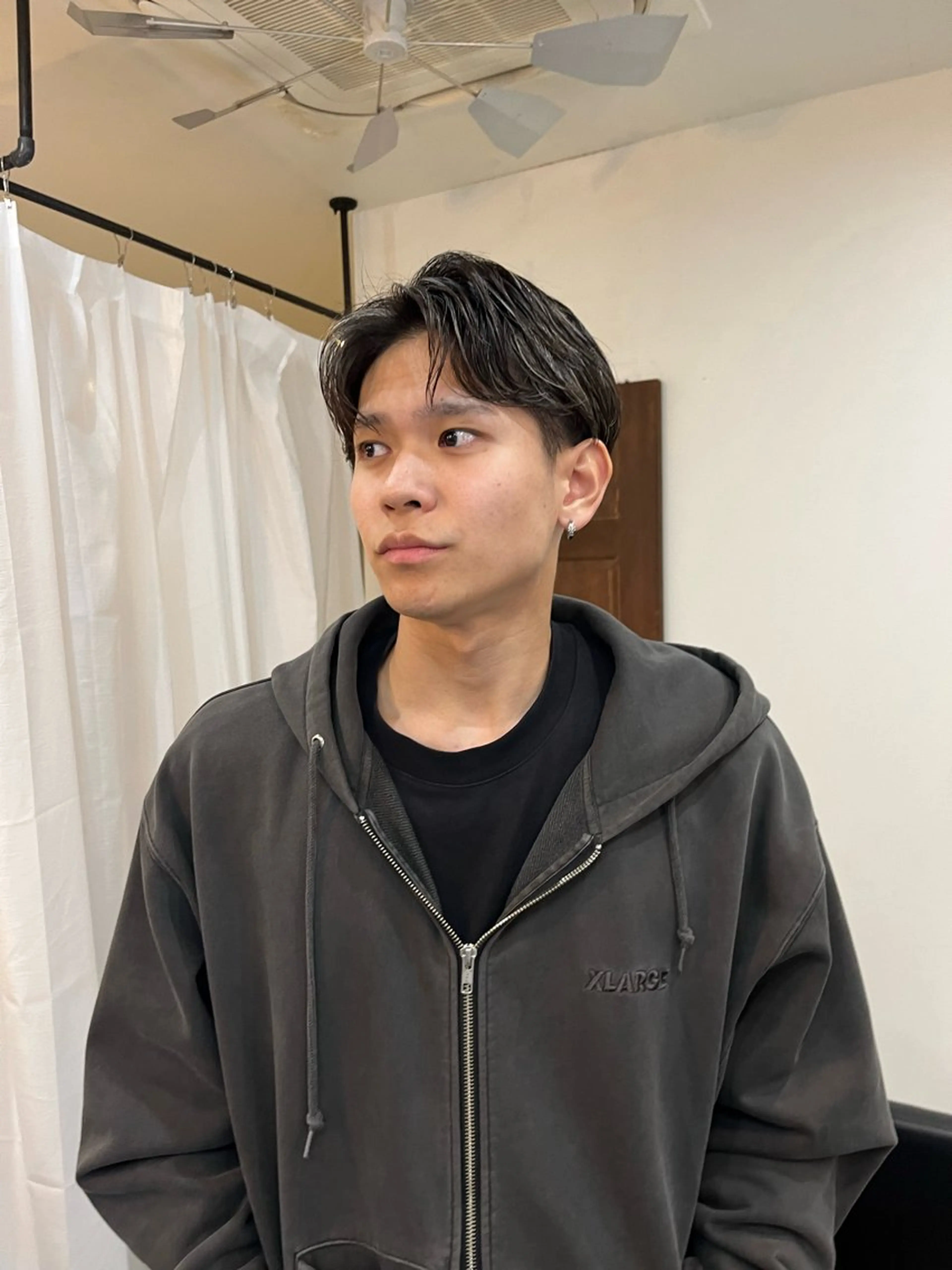 ショート ハイライト カット パーマ パーマ／透明感 🍃Hidetoraのヘアスタイル