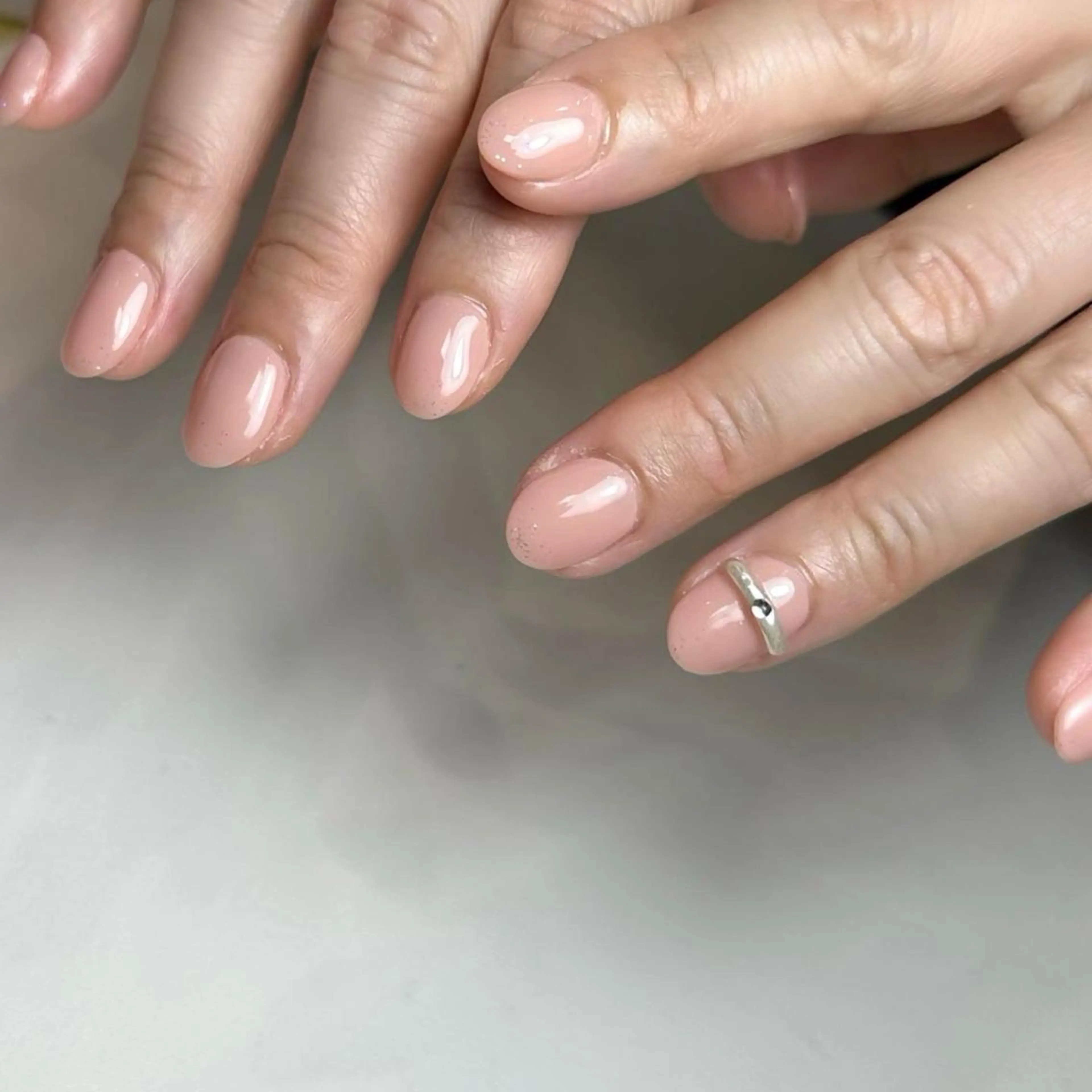 ネイル ピンク ピンクベージュ ハンドネイル Nail ameria megu所属・ameria meguのネイルデザイン