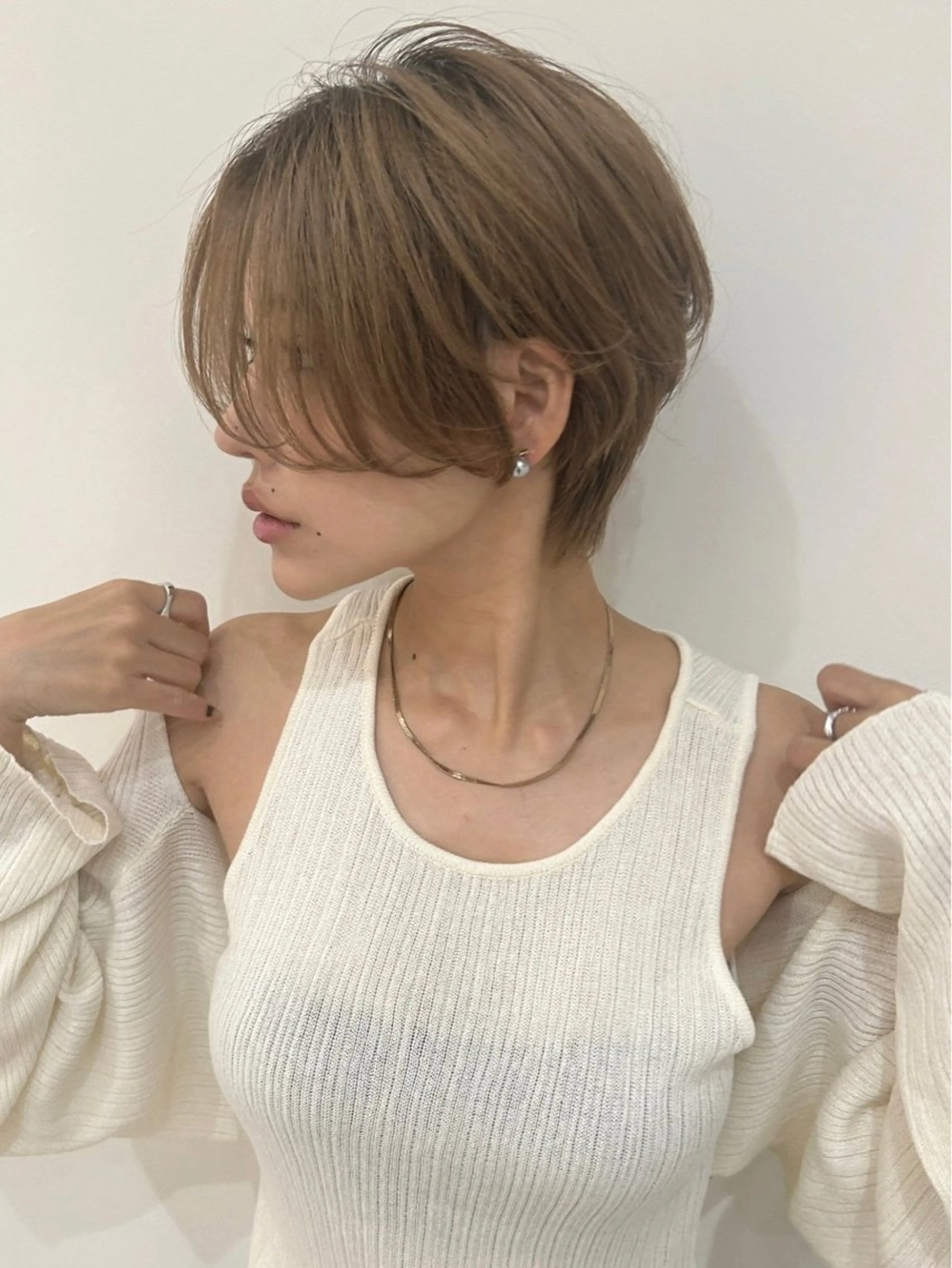 ショート 淡路.上新庄/透明感 .艶カラー/野口春貴のヘアスタイル