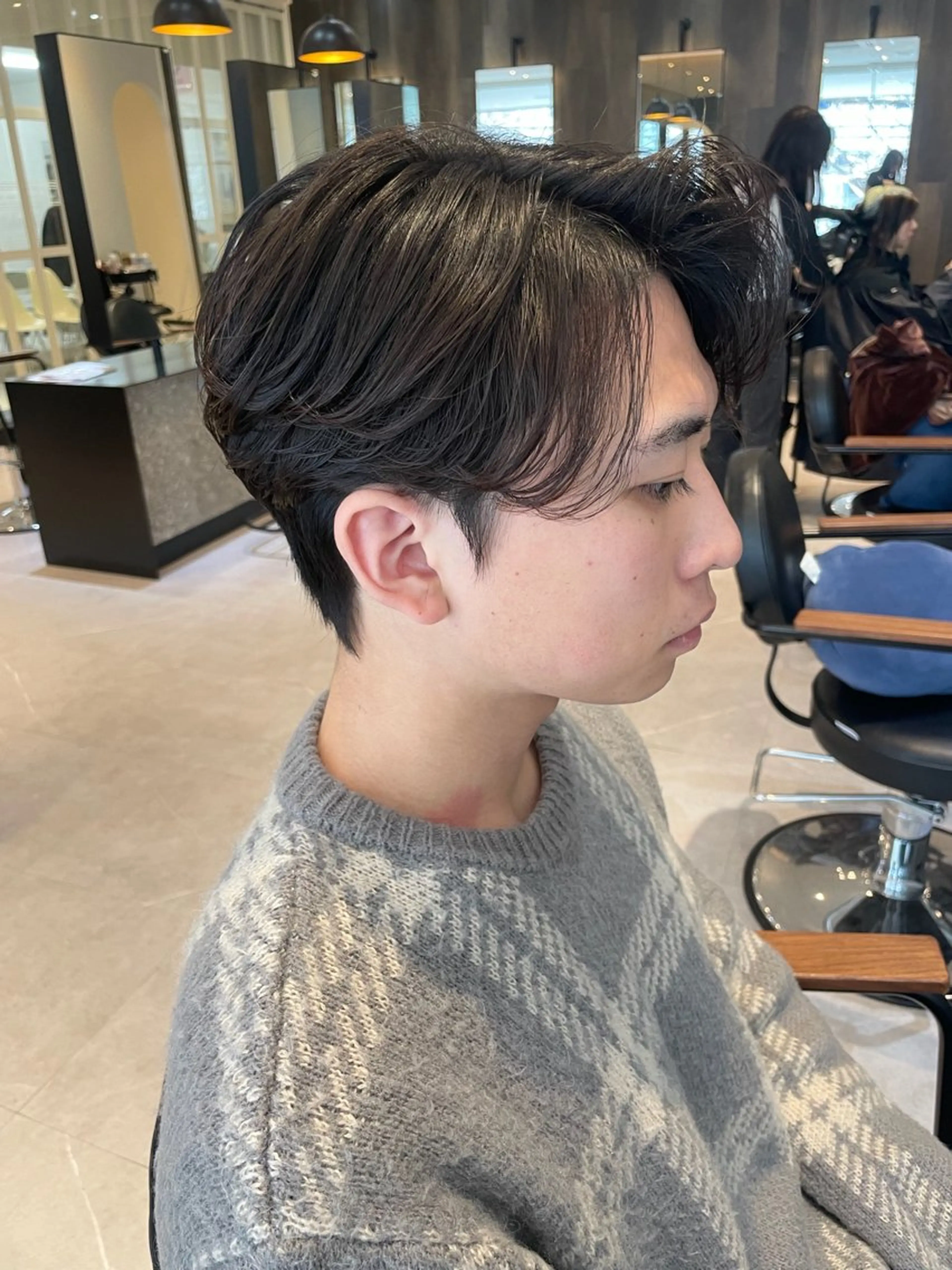 メンズ カルマパーマ メンズパーマ 韓国ヘア/そら レイヤー透明感カラーのヘアスタイル