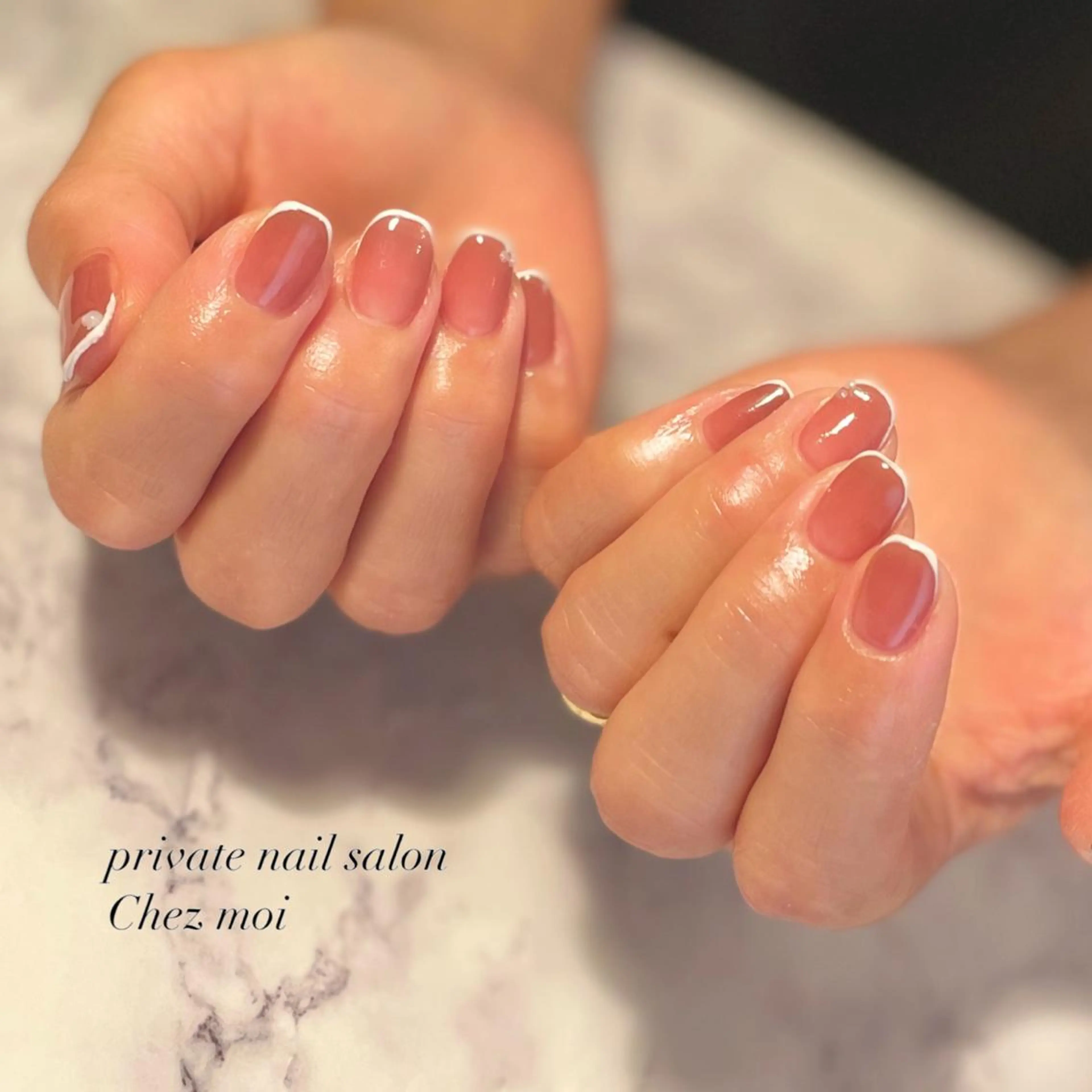 ネイル フレンチネイル KOMINE TOMOKOのネイルデザイン