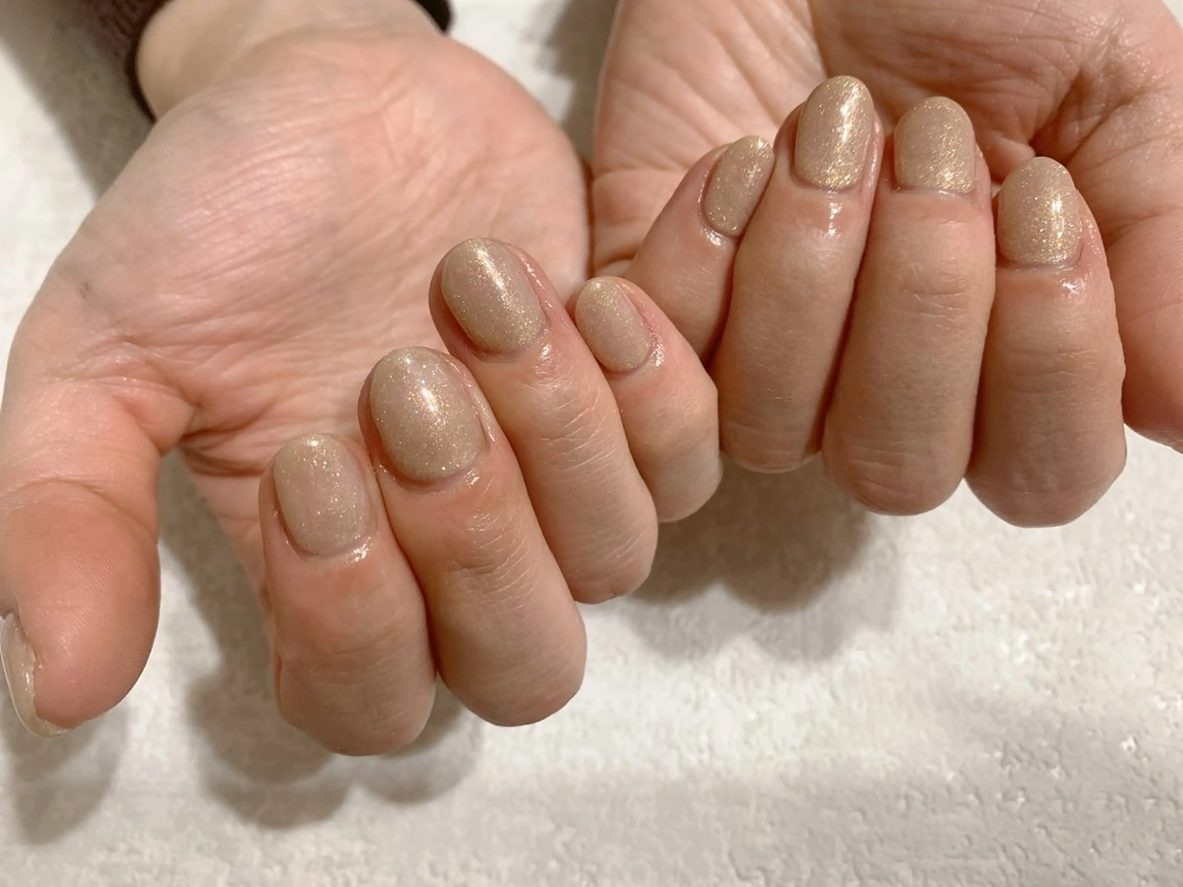 ネイル ジェルネイル ラメ(グリッター) メンズネイル ワンカラーネイル パラジェル kikinail 溝の口のネイルデザイン