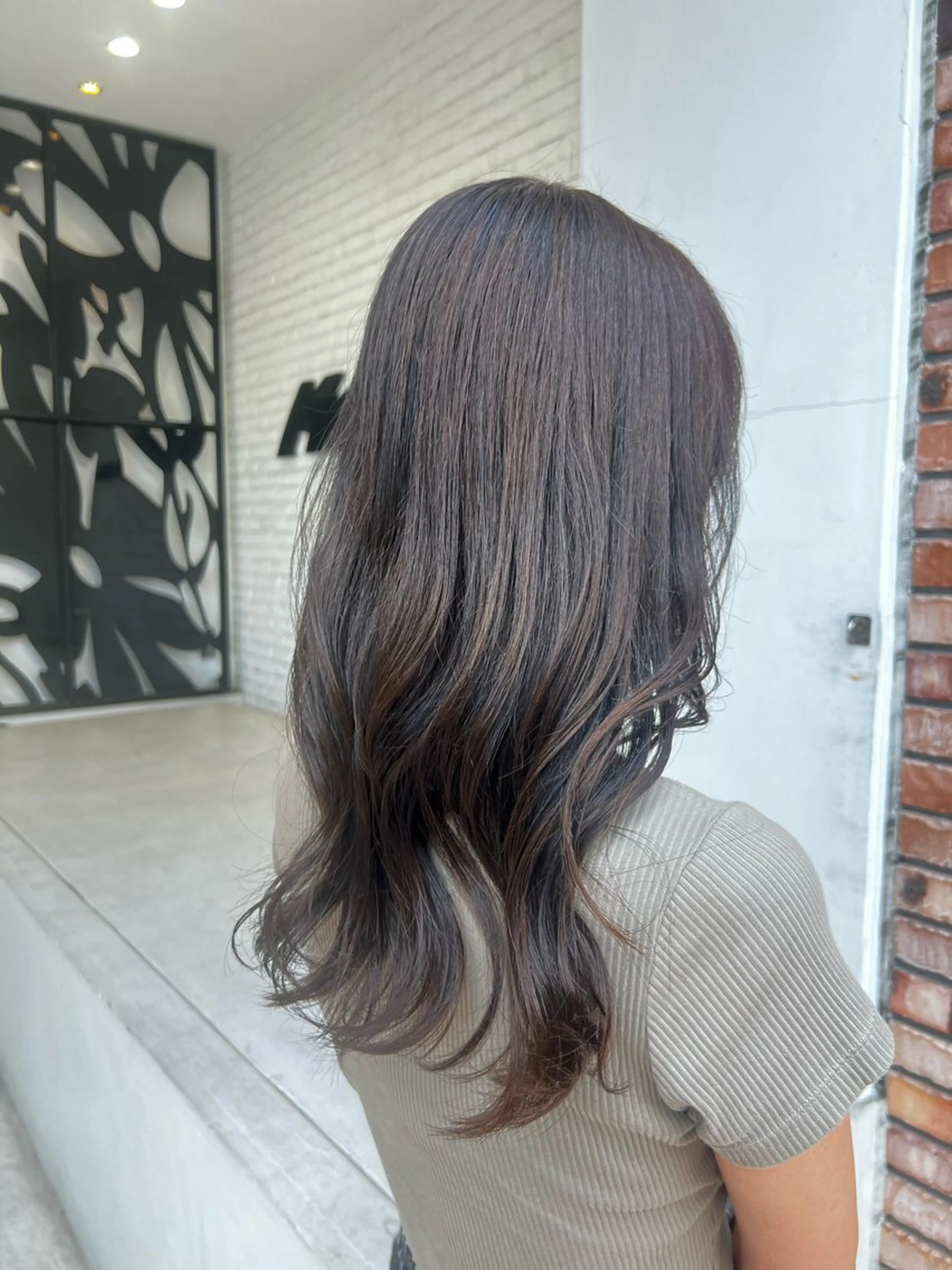 ロング カラー MASHU Machela店所属・ほのか./大阪 透明感カラー/韓国風のヘアスタイル