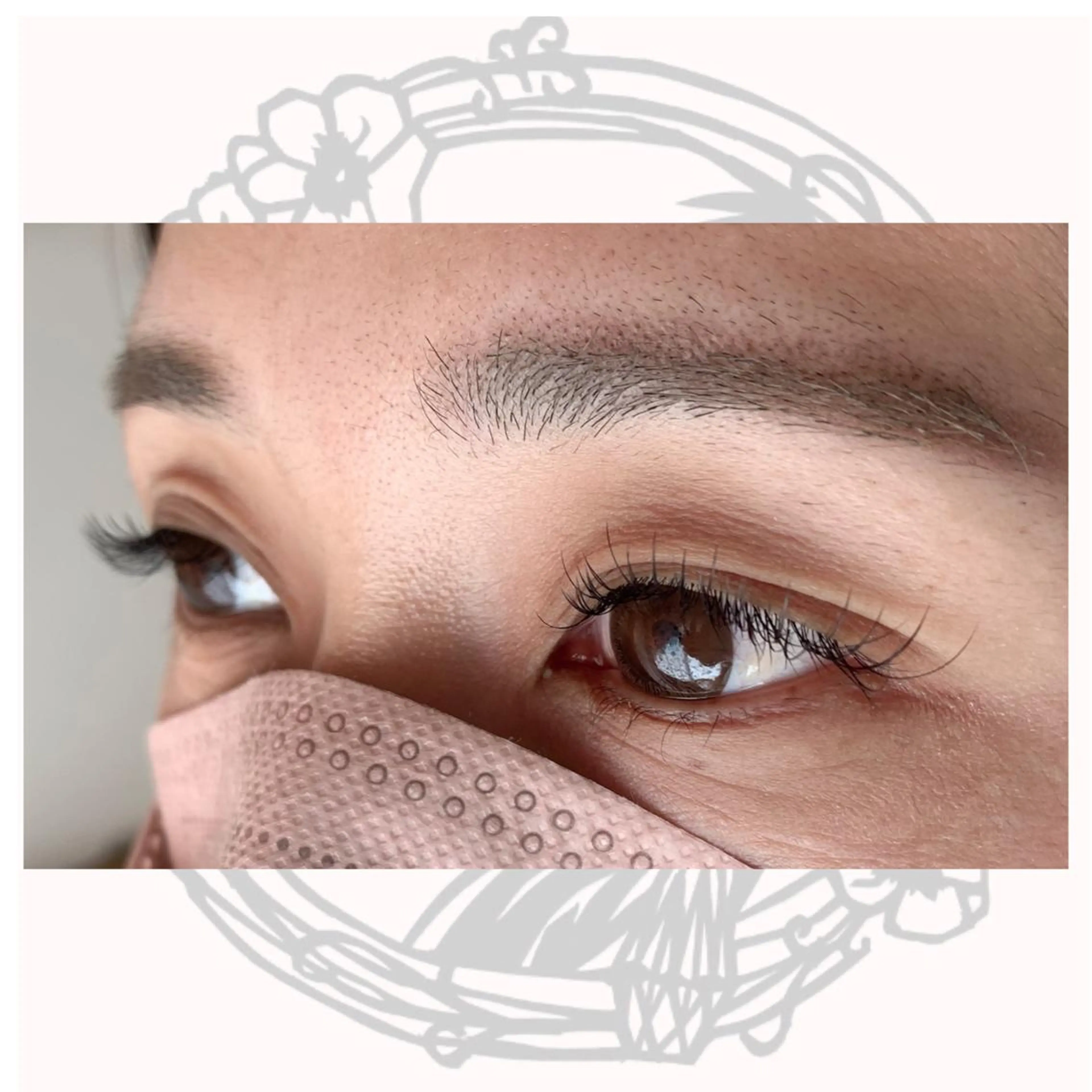 マツエク・マツパ Cカール フラットラッシュ セクシー マツエク ミィ所属・マツエク ミィのマツエク・マツパデザイン