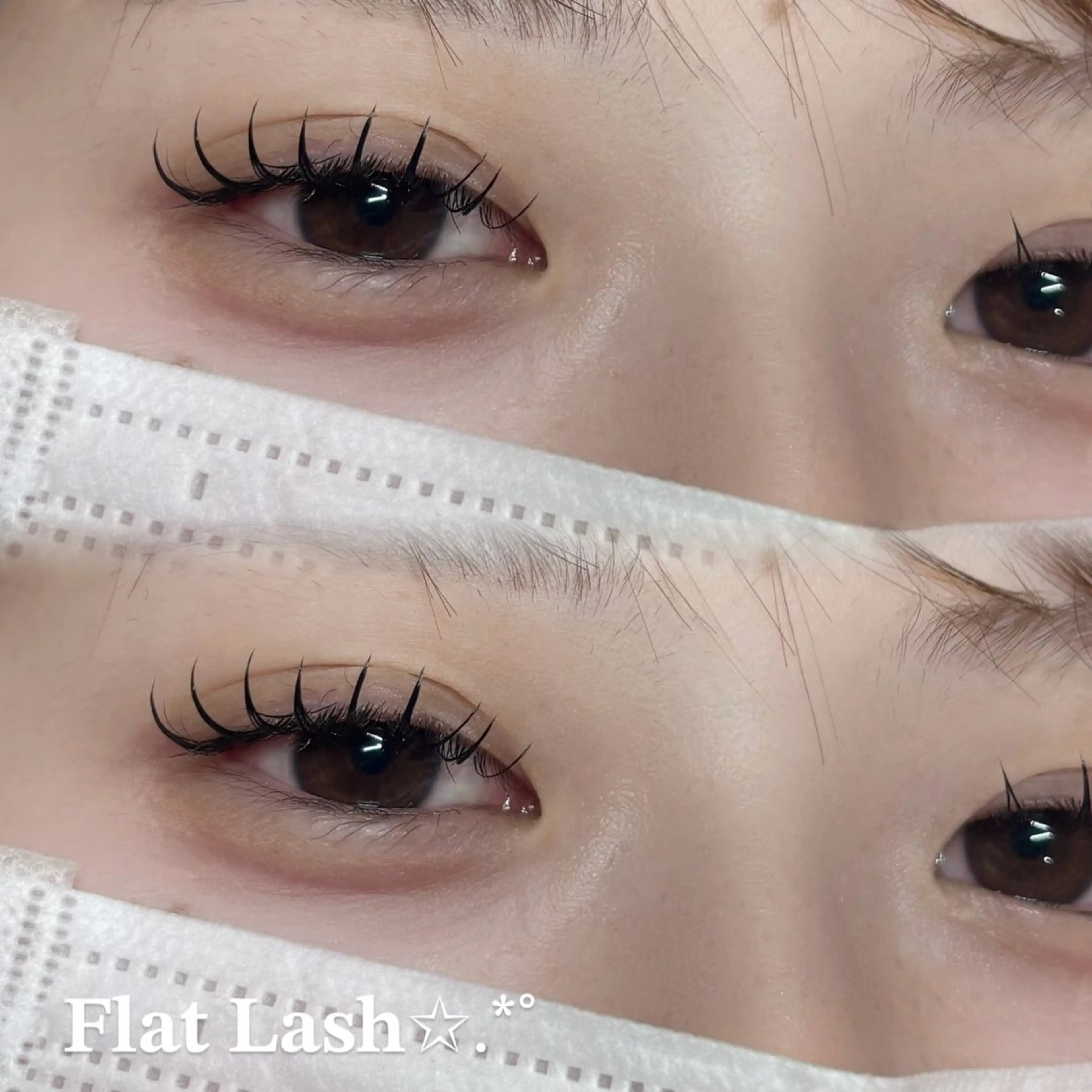 マツエク・マツパ Dカール ナチュラル マツエク YUZUKI .⋆𝜗𝜚のマツエク・マツパデザイン