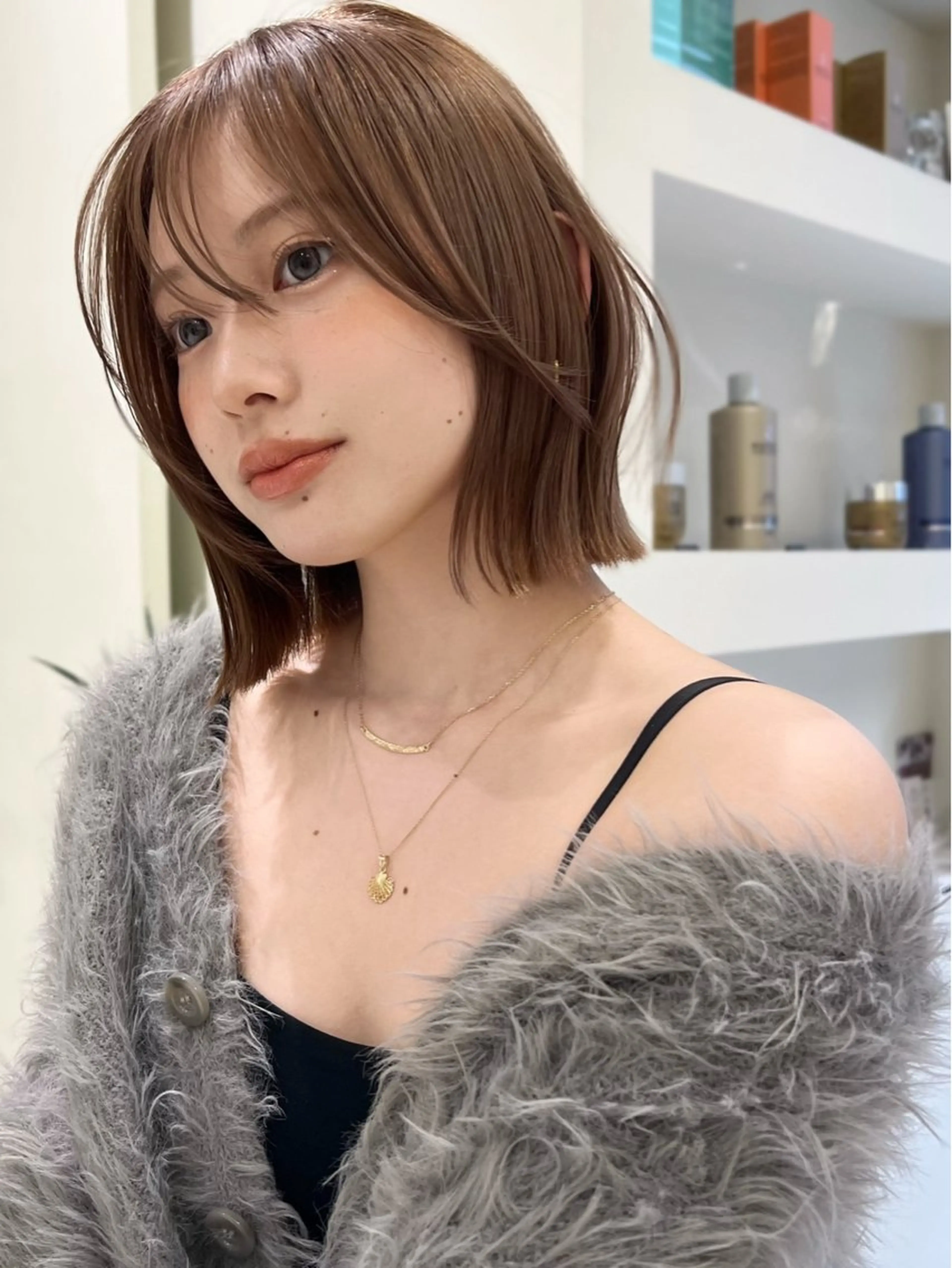 ショート カラー 小顔ボブ jilblanカホのヘアスタイル