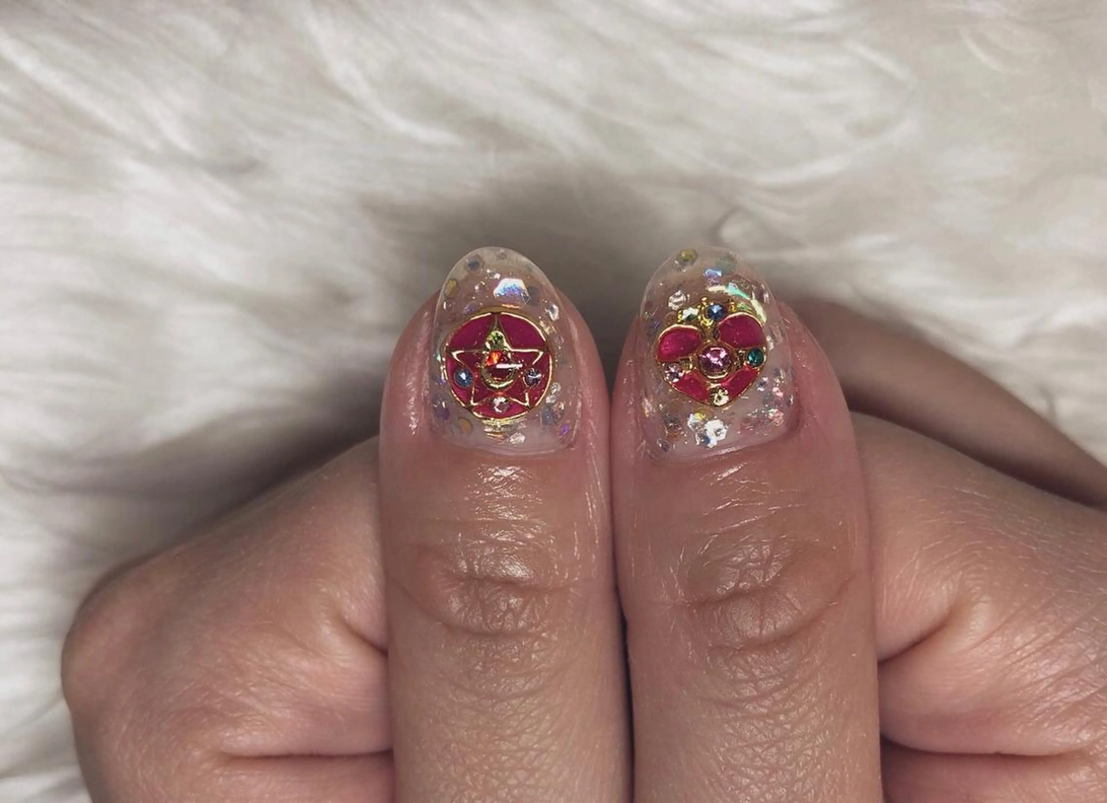 ネイル 持ち込み ハンドネイル ☽ ☾のネイルデザイン