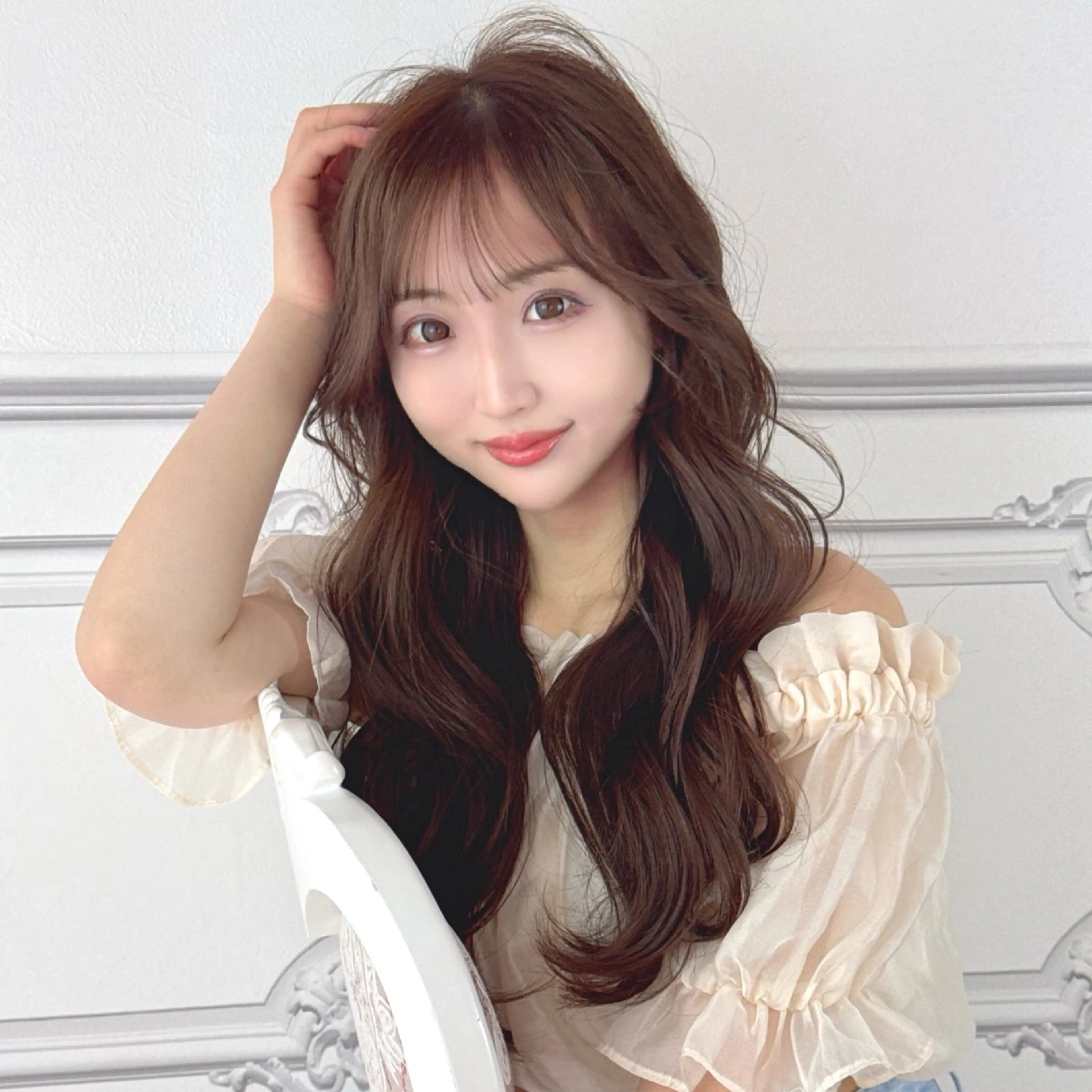 ロング レイヤーカット カット ヘアカラー 森 隆秀/韓国ヘアのヘアスタイル