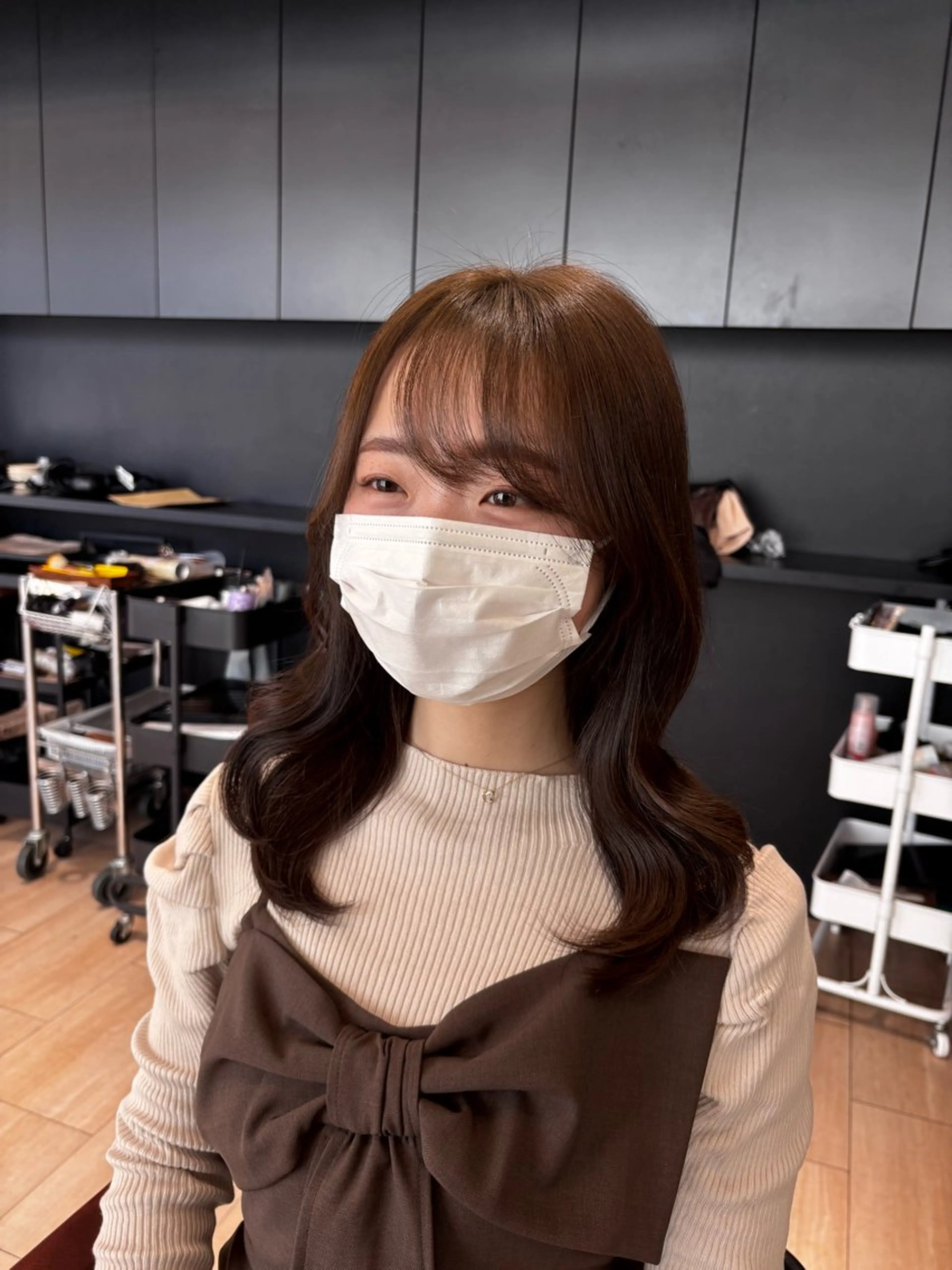 セミロング 🎀韓国ヘア🎀 𝓡𝓲𝓷𝓱𝓪のヘアスタイル