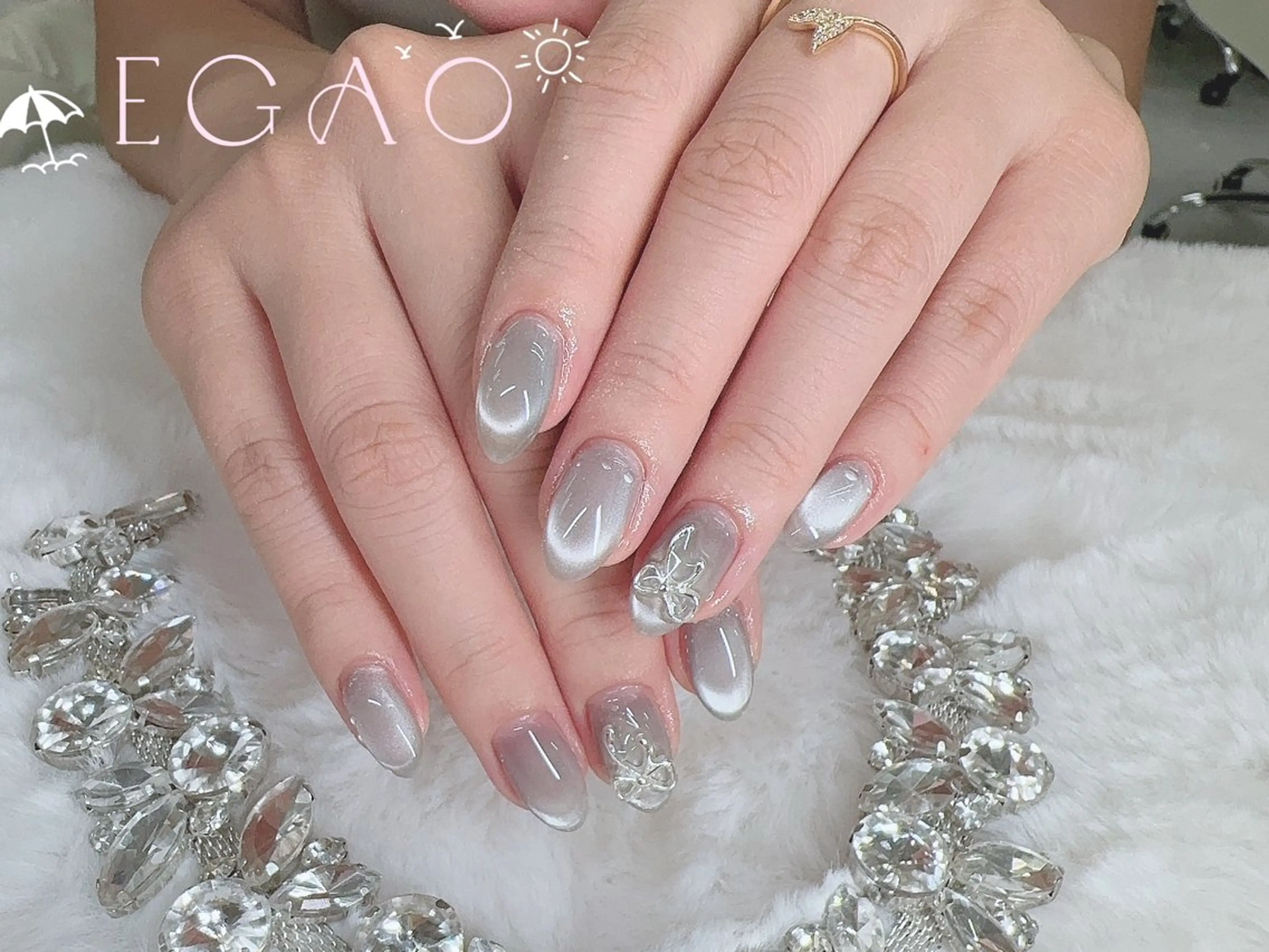 ネイル アートネイル フットネイル フレンチネイル ジェルネイル グラデーション ハンドネイル Egao Nail Salonのネイルデザイン