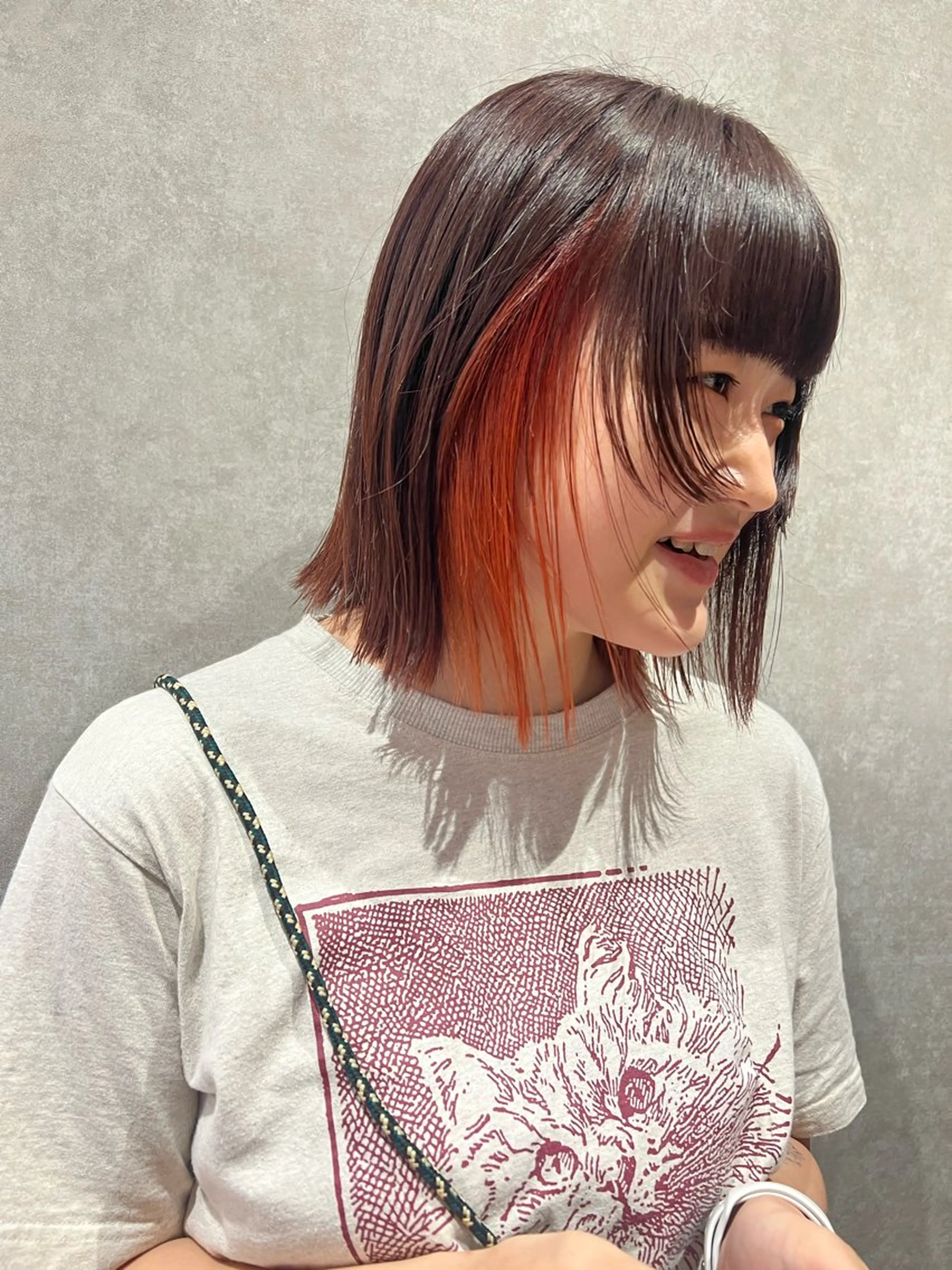 ミディアム カラー 韓国風スタイル 🍓MIZUKI🍓のヘアスタイル