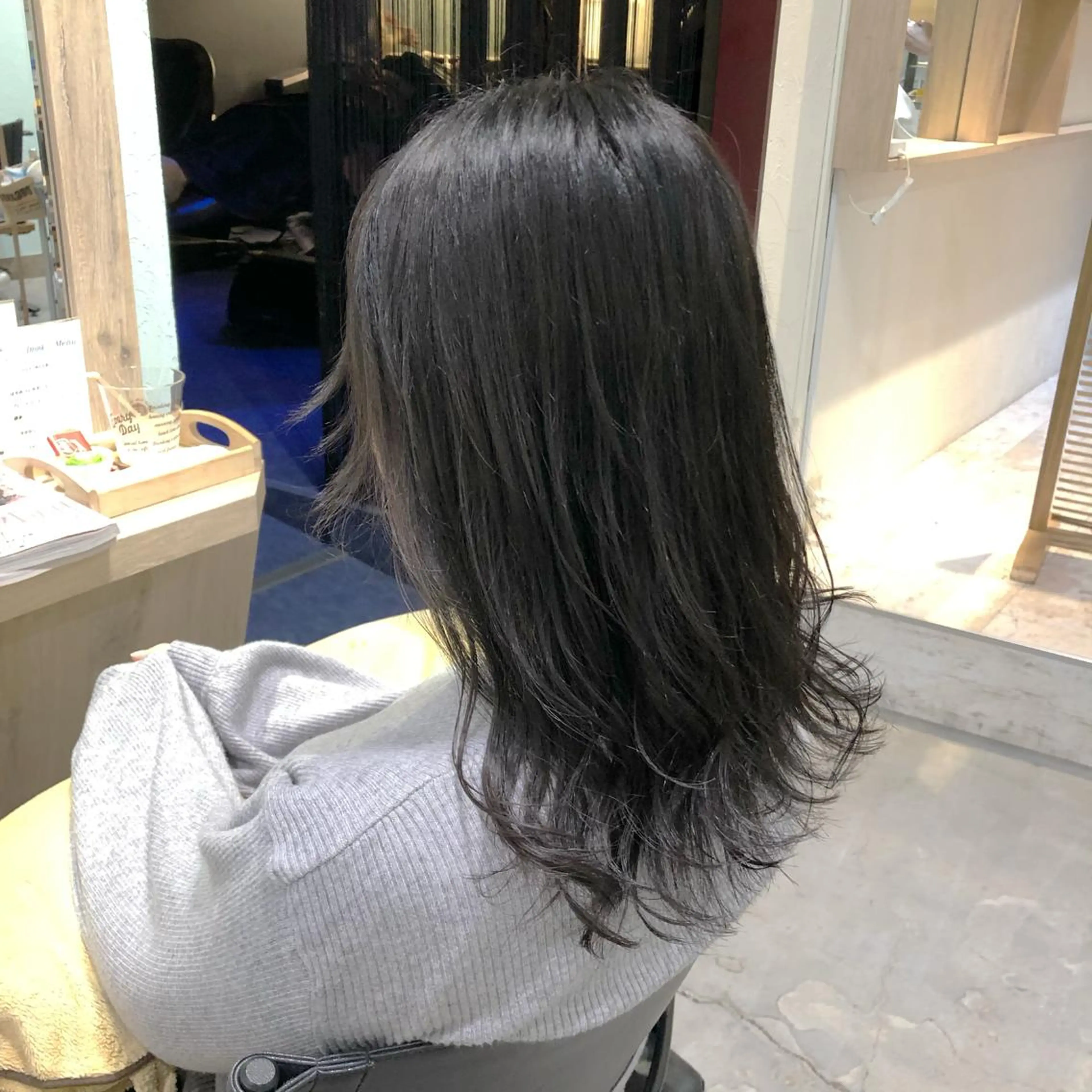 セミロング カラー 千葉 大聖のヘアスタイル