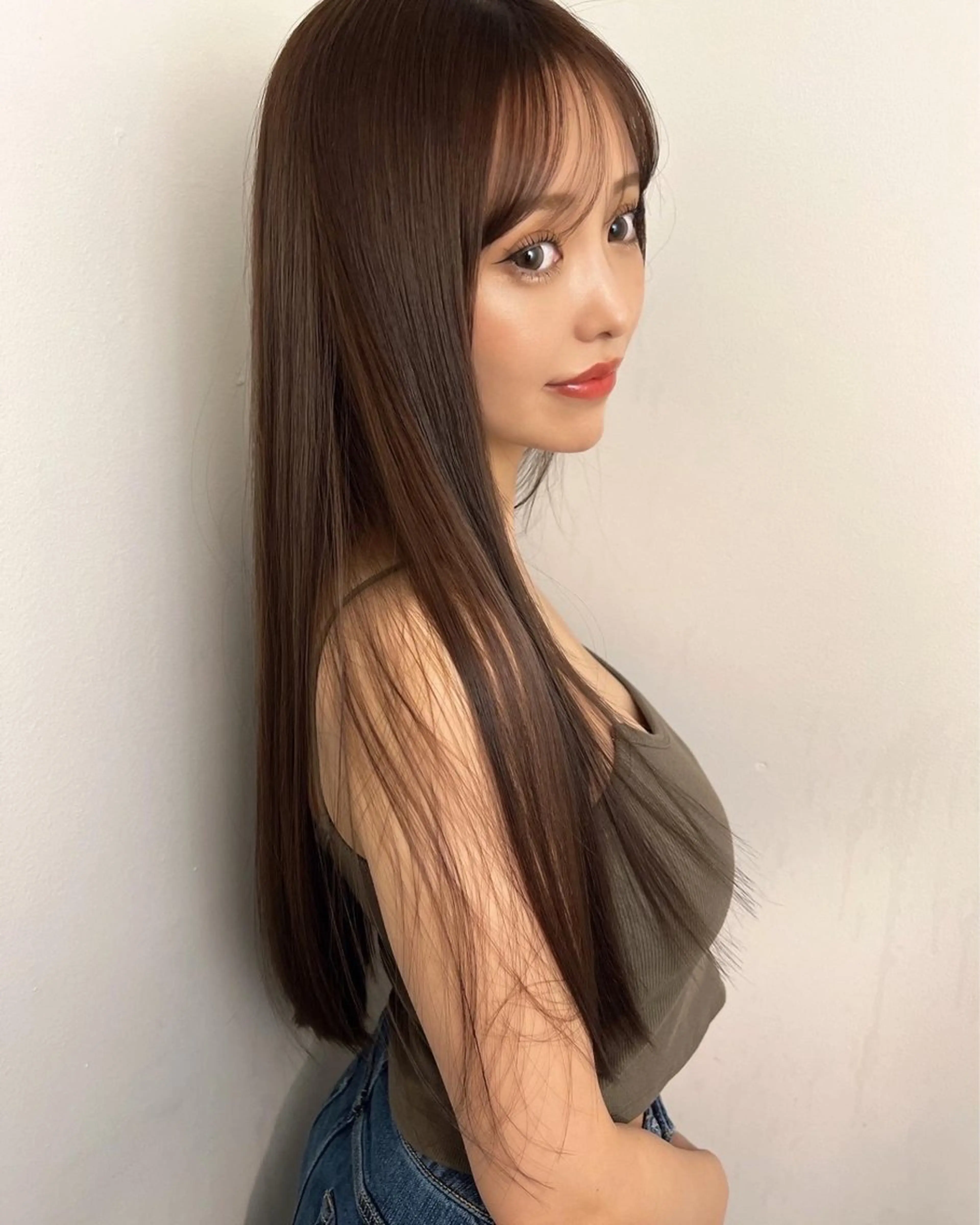 ロング 🇨🇳ワンホンヘア 下田鉄也のヘアスタイル