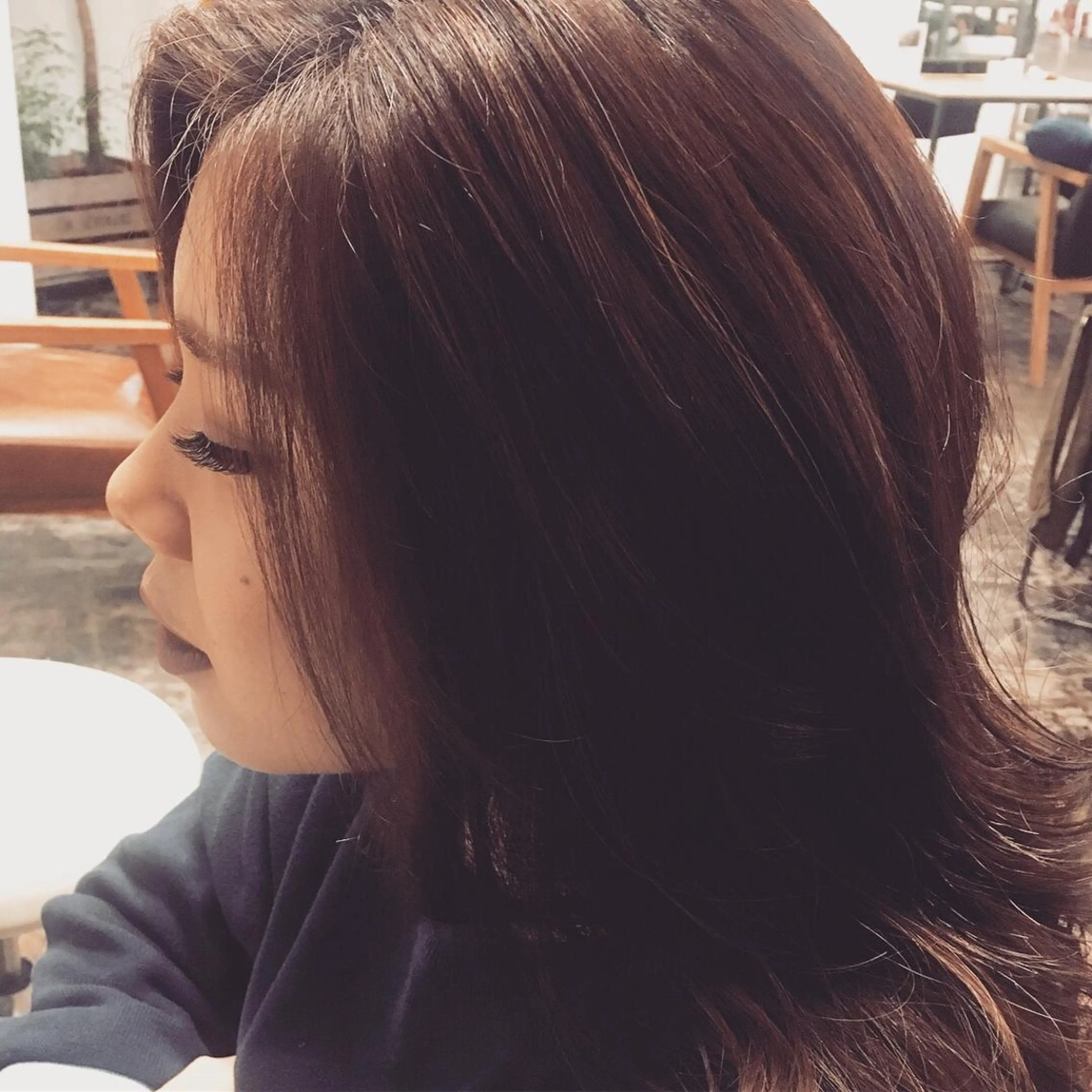 セミロング カラー stream1st所属・ツヤカラー 🕊️sayakaのヘアスタイル