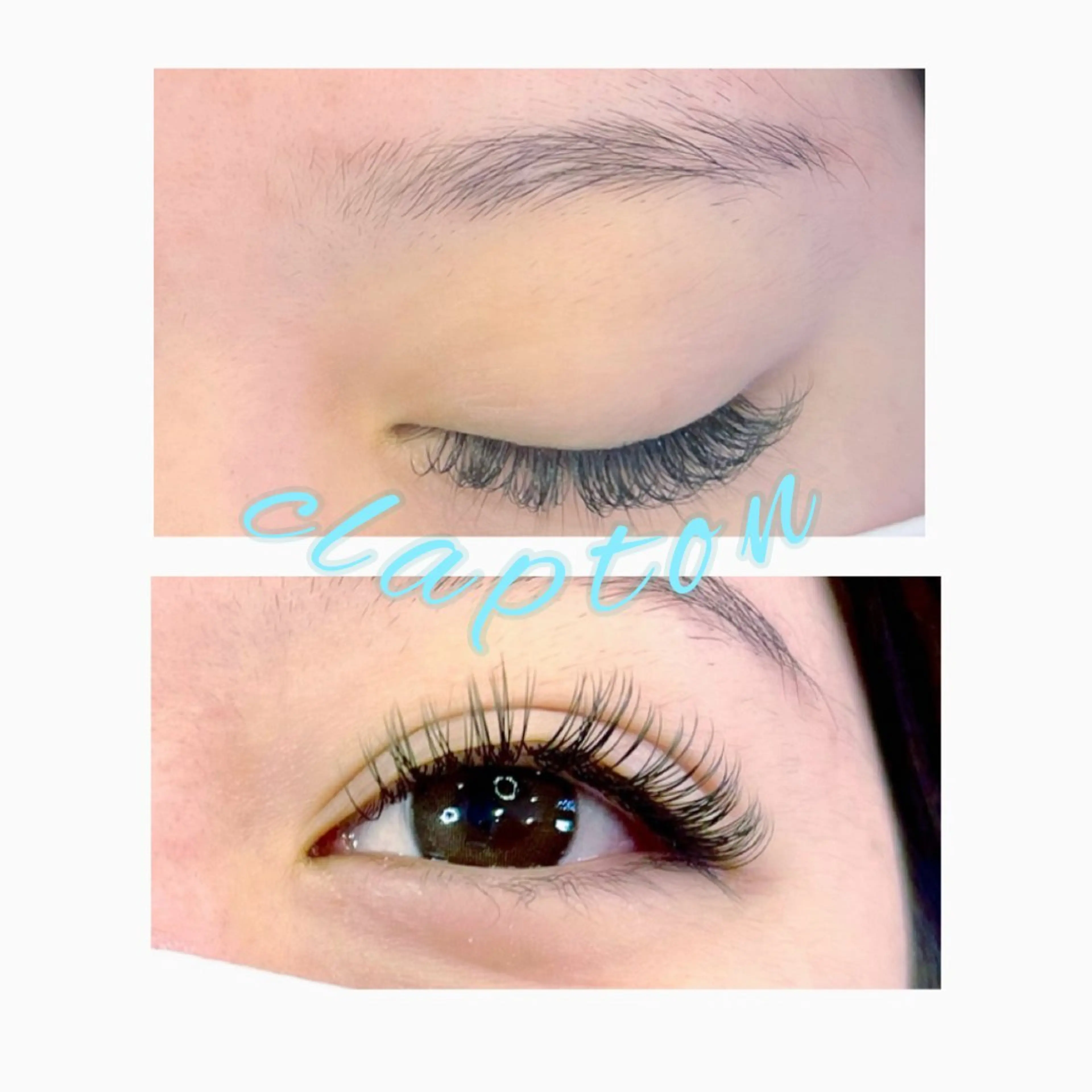 マツエク・マツパ Dカール フラットラッシュ ナチュラル マツエク clapton所属・clap tonのマツエク・マツパデザイン