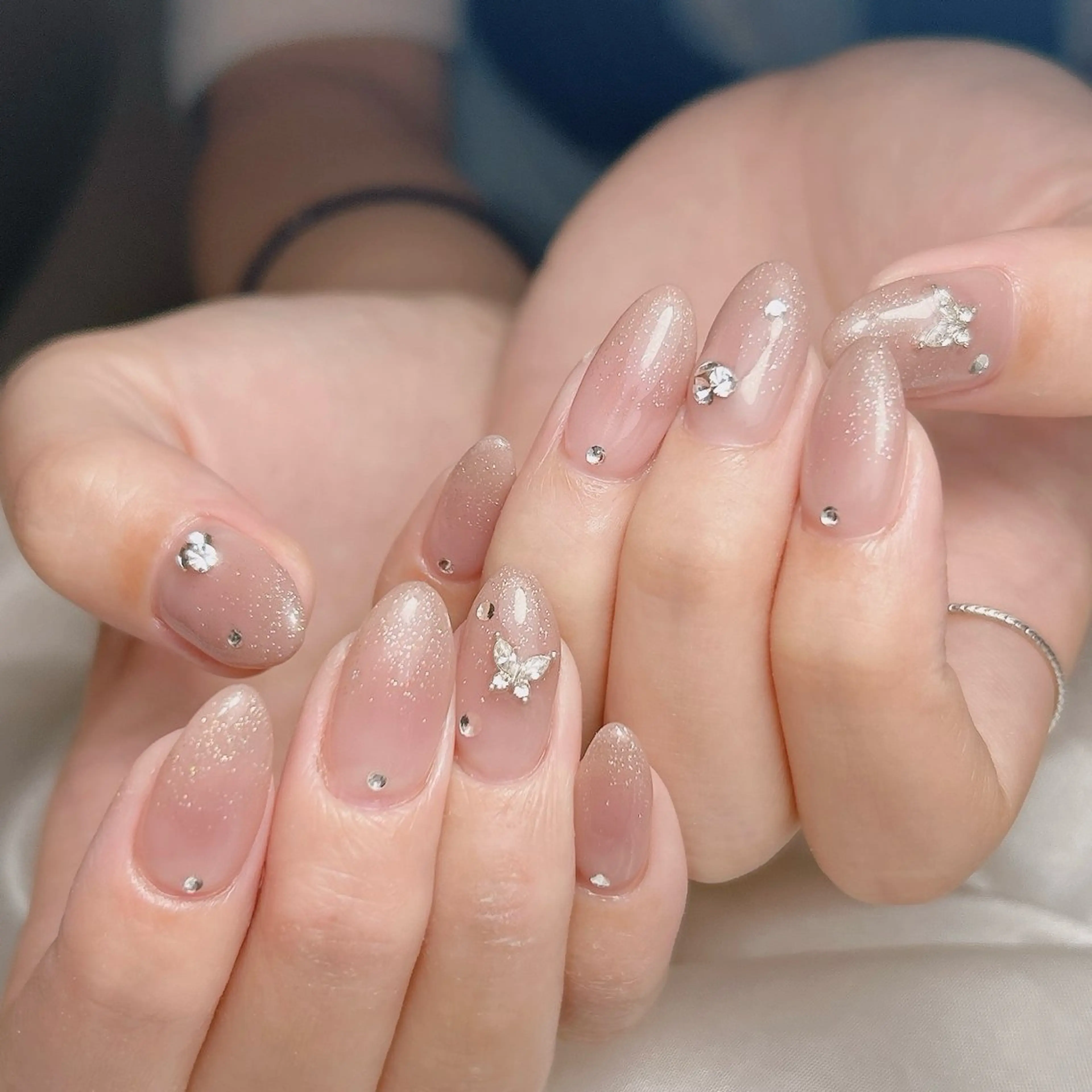 【シンプルコース】ナチュラルなのにこなれ感♡オフィスネイルにもぴったり☺️の写真