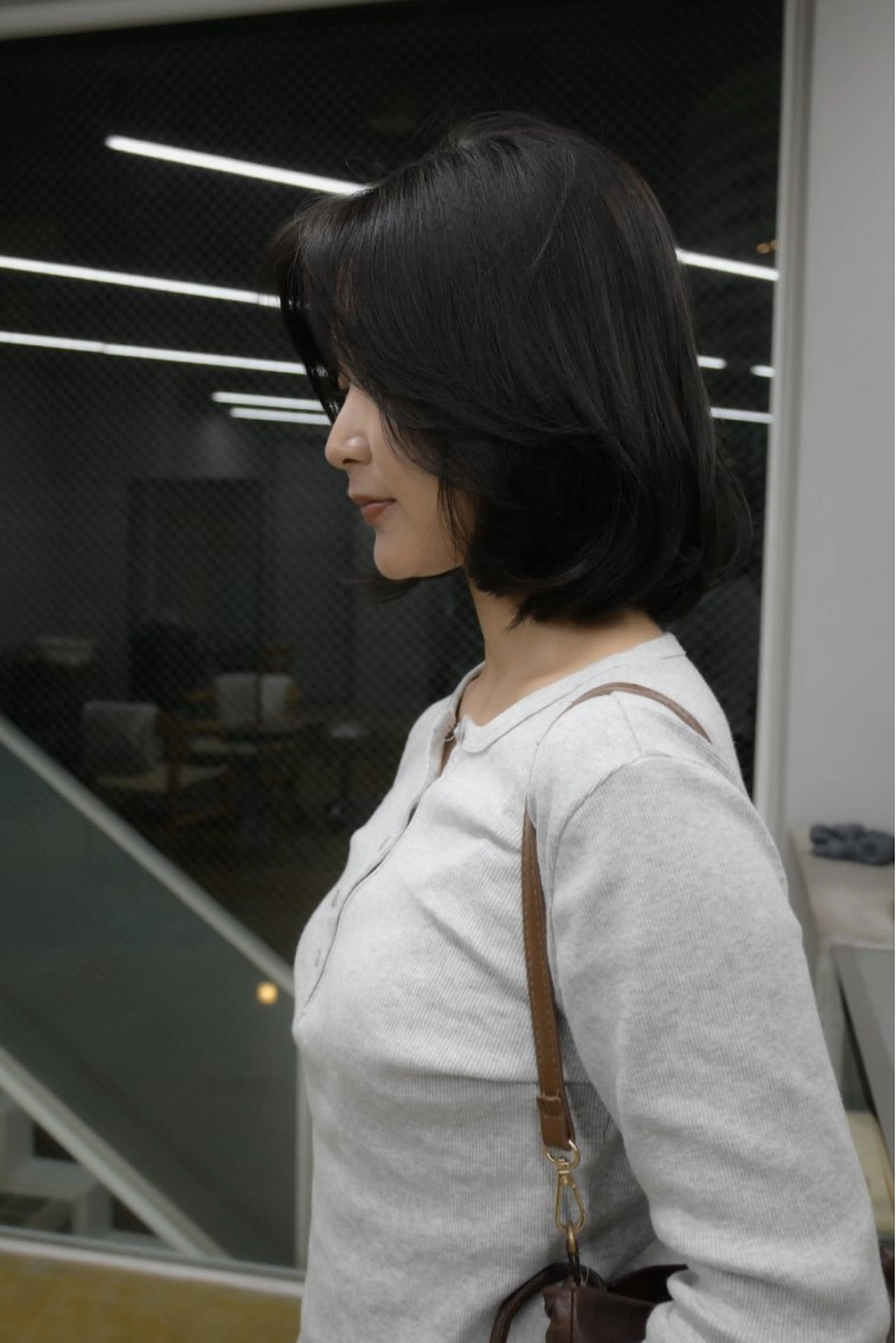 ミディアム 日南乃/柔らか ブラウンカラーのヘアスタイル